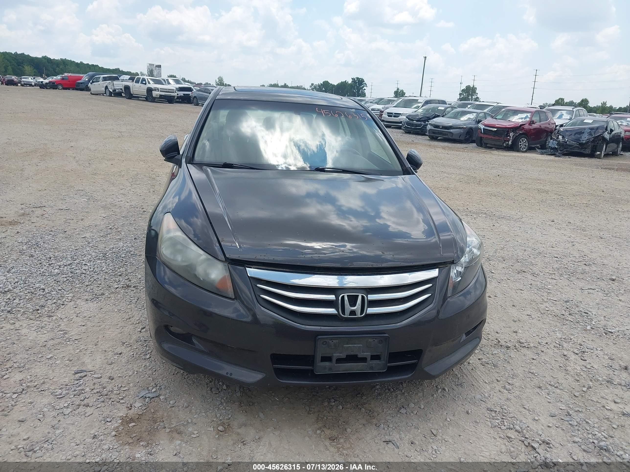 2011 Honda Accord 3.5 Ex-l Gray vin: 1HGCP3F86BA026995