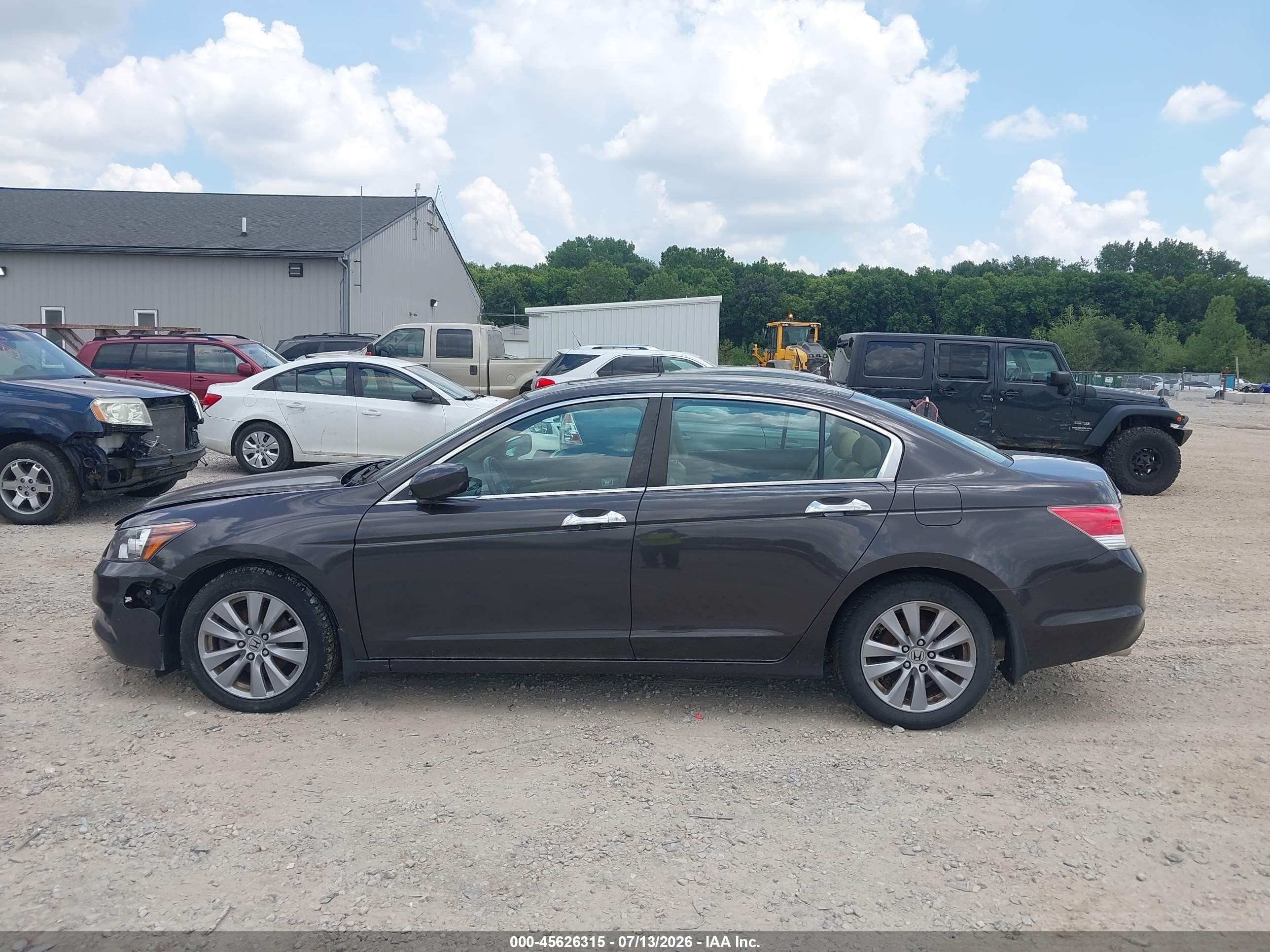 2011 Honda Accord 3.5 Ex-l Gray vin: 1HGCP3F86BA026995