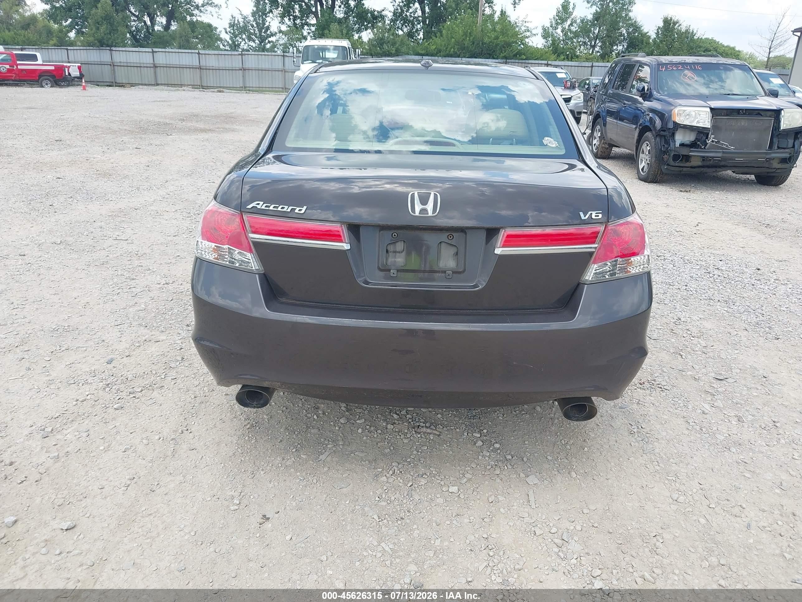 2011 Honda Accord 3.5 Ex-l Gray vin: 1HGCP3F86BA026995