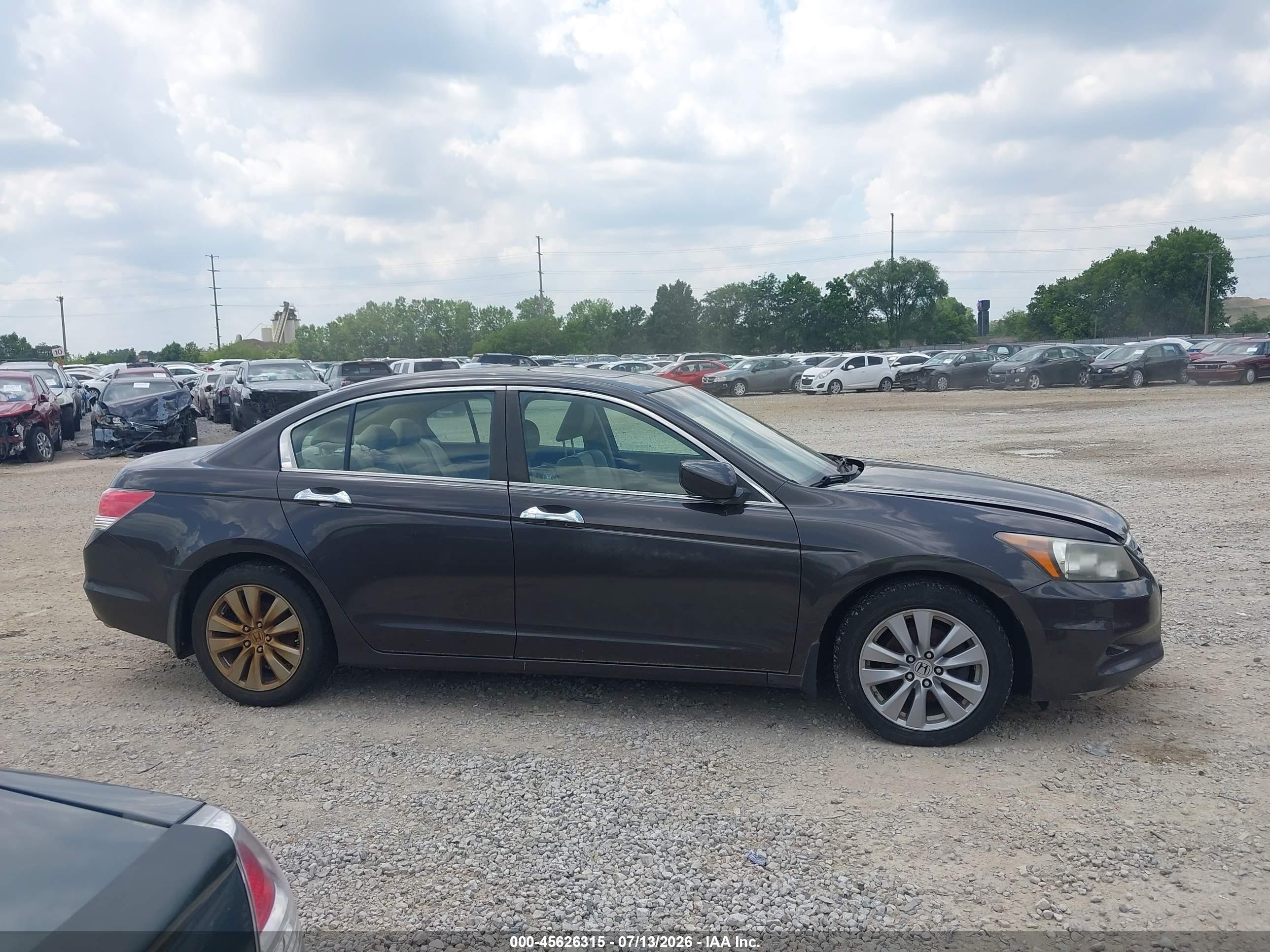 2011 Honda Accord 3.5 Ex-l Gray vin: 1HGCP3F86BA026995