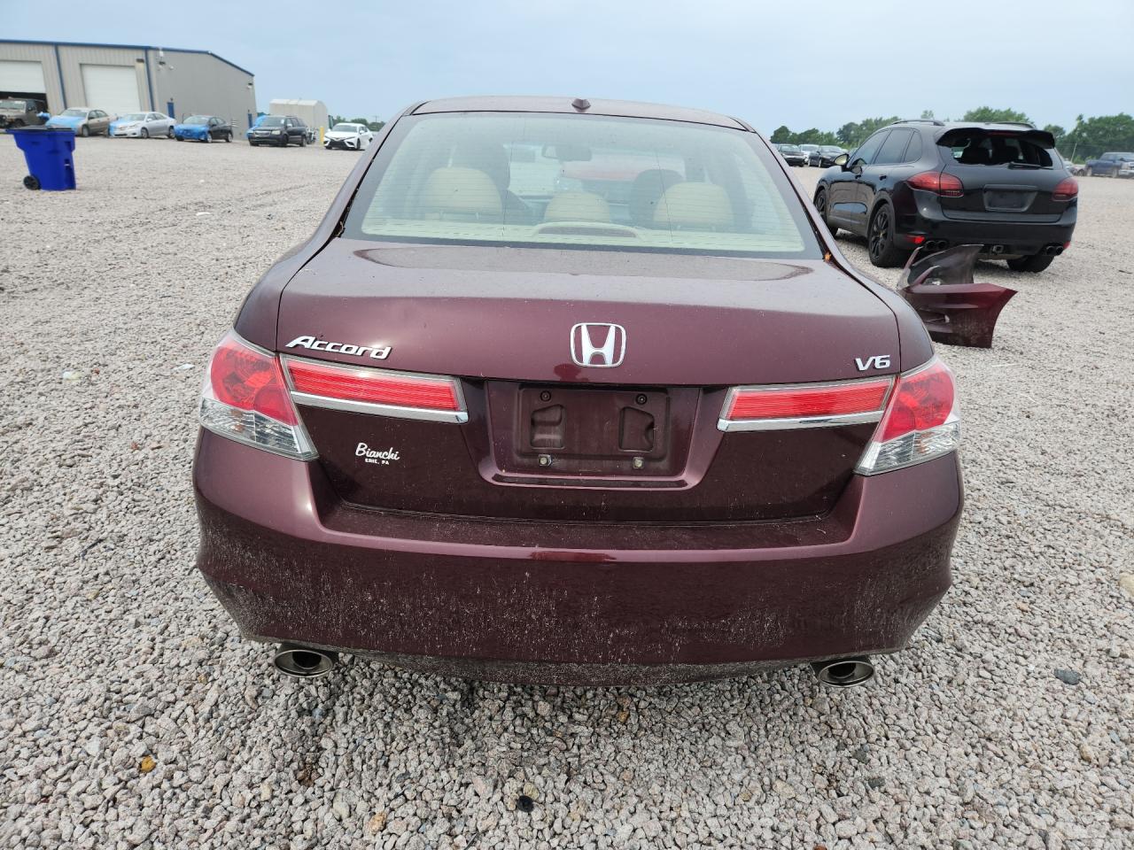 2011 Honda Accord Exl Burgundy vin: 1HGCP3F86BA027726