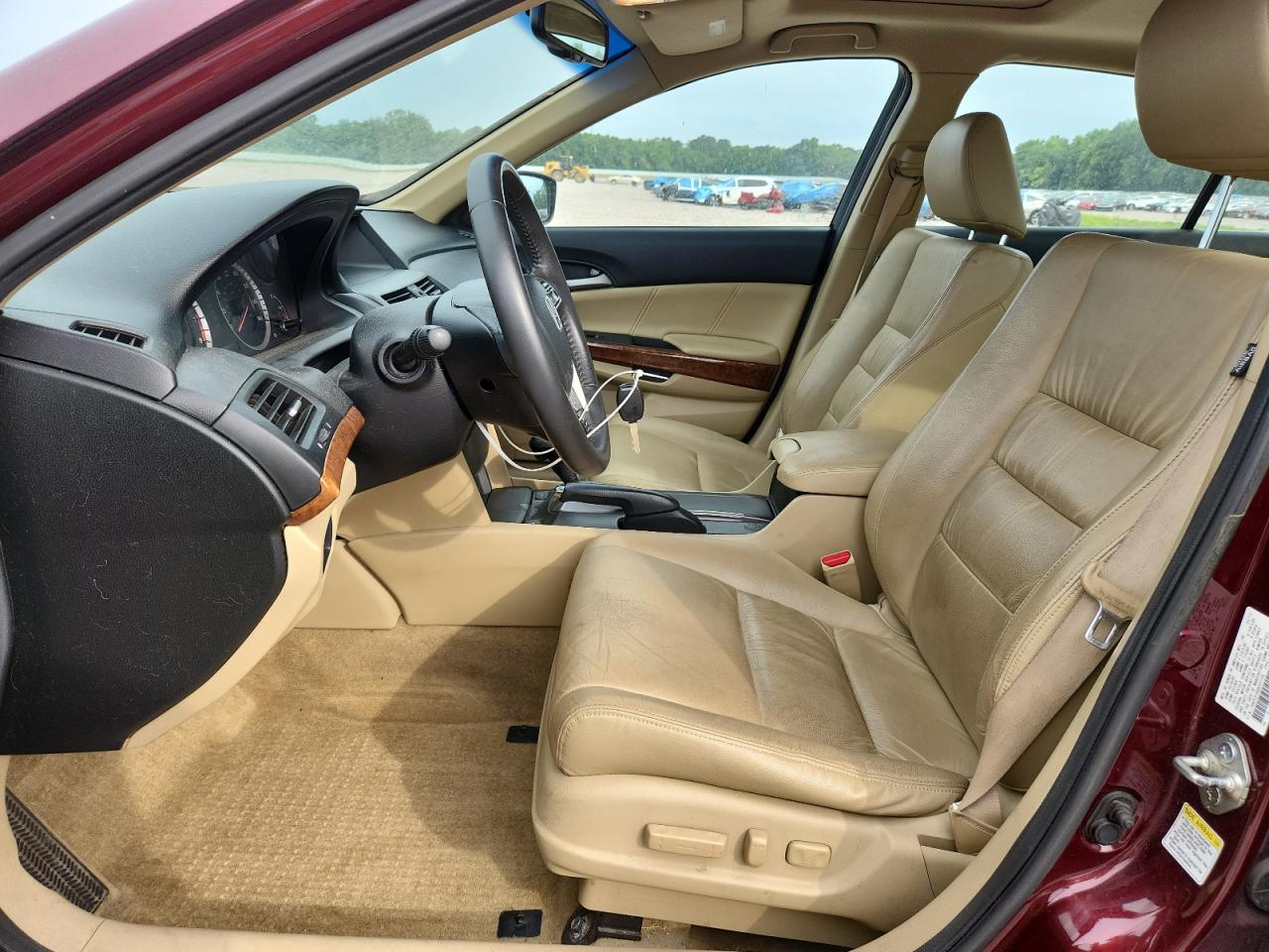 2011 Honda Accord Exl Burgundy vin: 1HGCP3F86BA027726