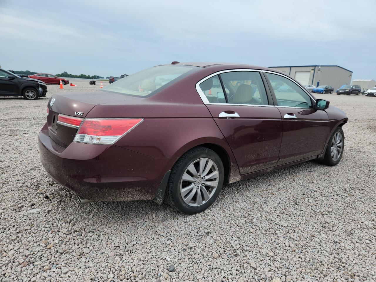 2011 Honda Accord Exl Burgundy vin: 1HGCP3F86BA027726