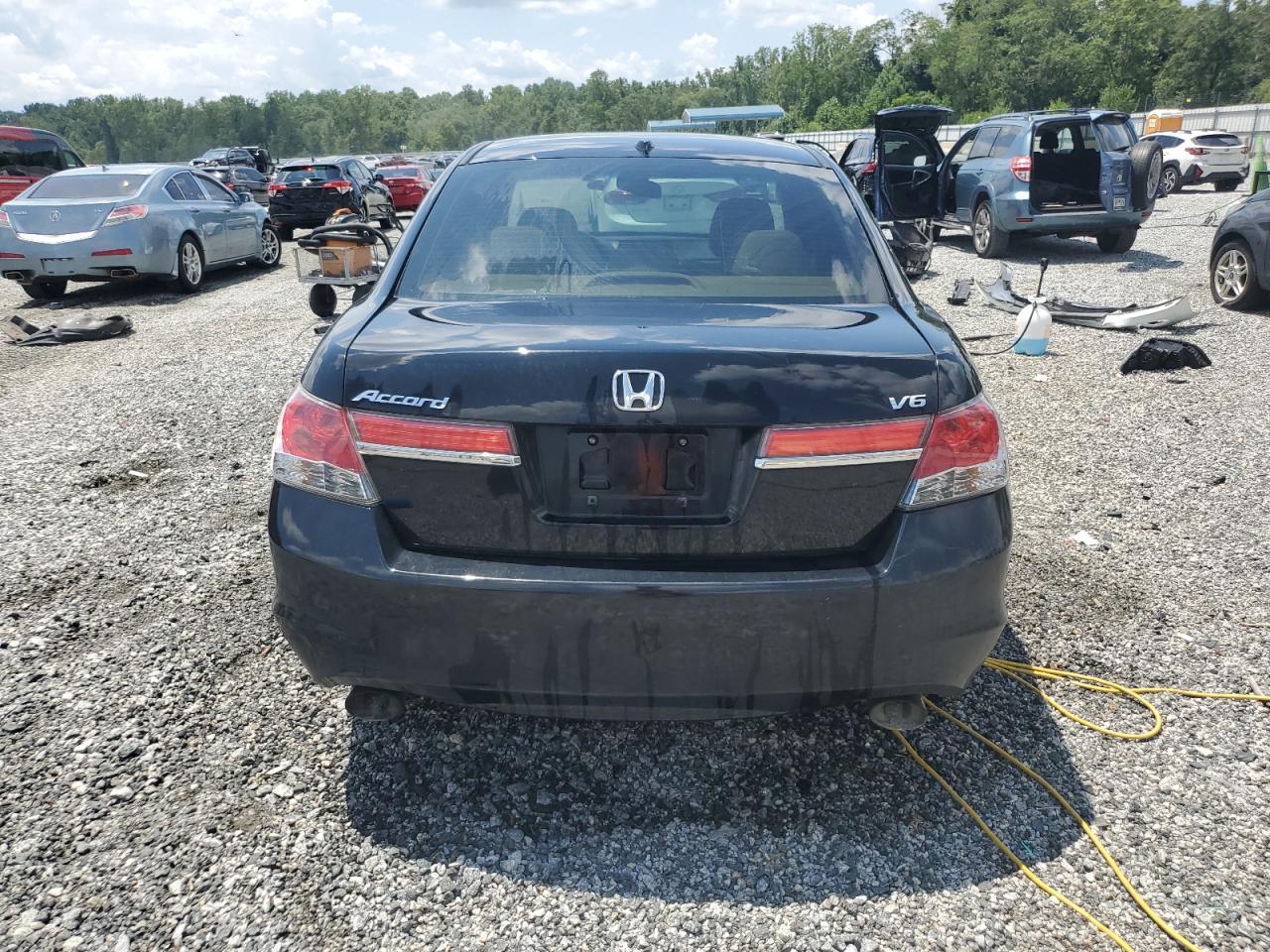 2012 Honda Accord Exl Black vin: 1HGCP3F86CA007395