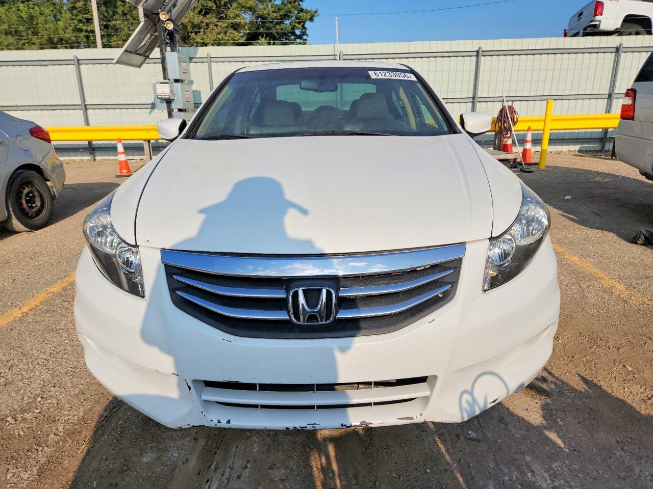 2012 Honda Accord Exl White vin: 1HGCP3F86CA008353