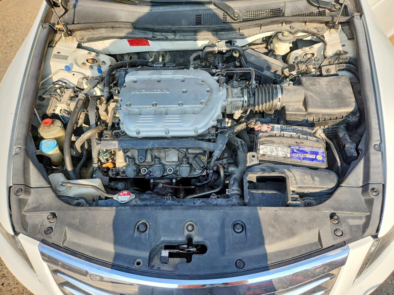 2012 Honda Accord Exl White vin: 1HGCP3F86CA008353