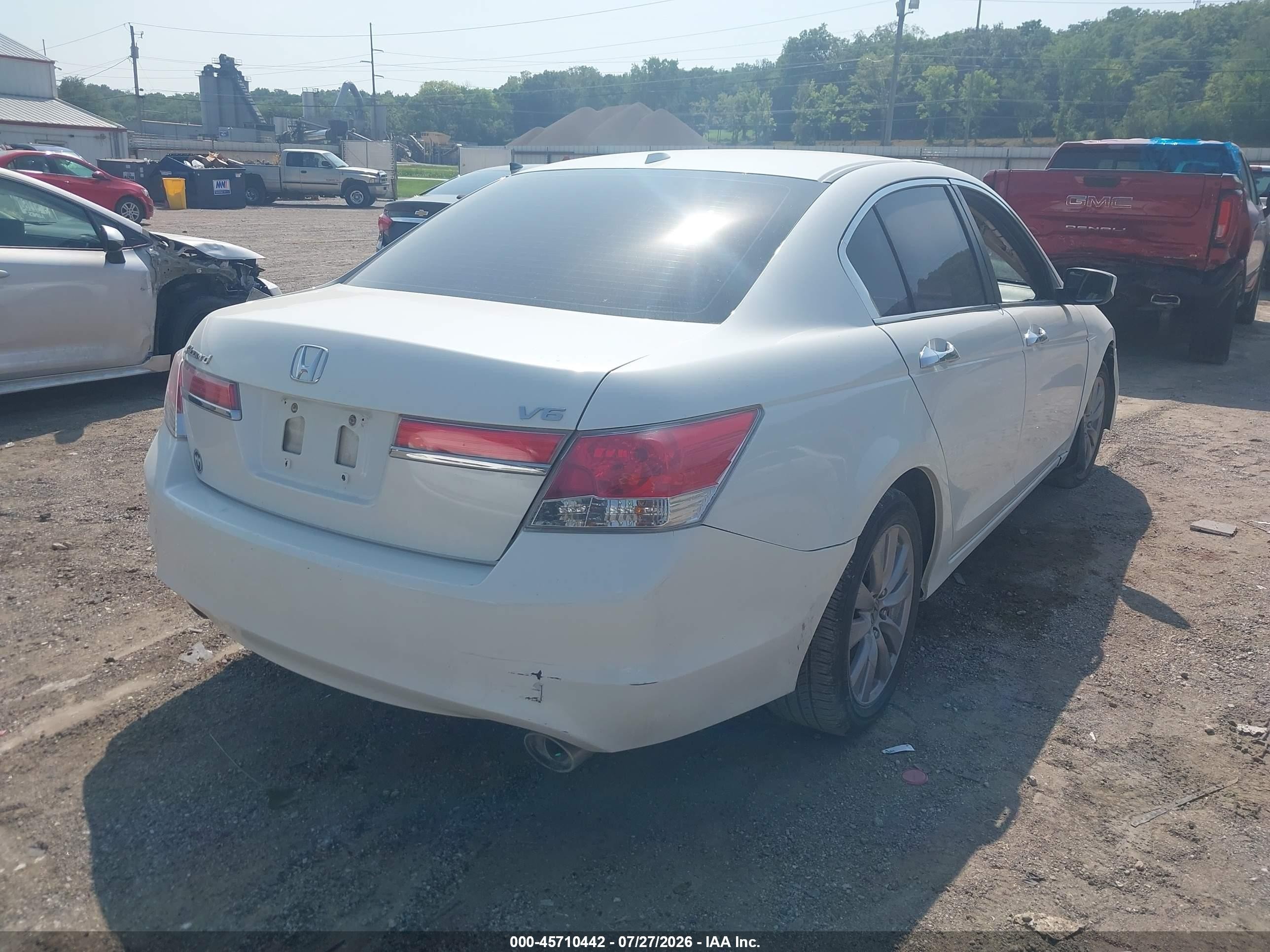 2012 Honda Accord 3.5 Ex-l White vin: 1HGCP3F86CA009826