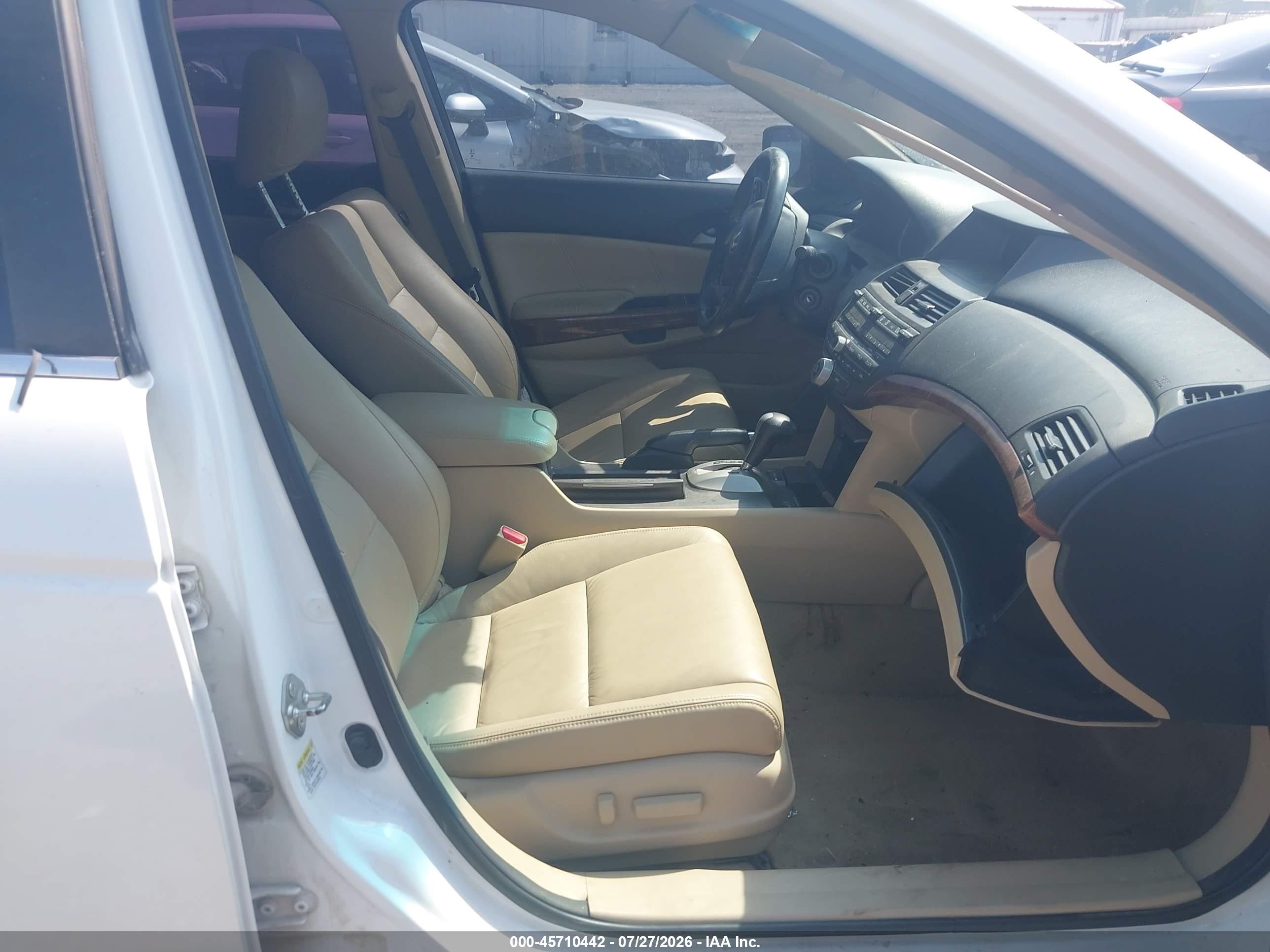 2012 Honda Accord 3.5 Ex-l White vin: 1HGCP3F86CA009826