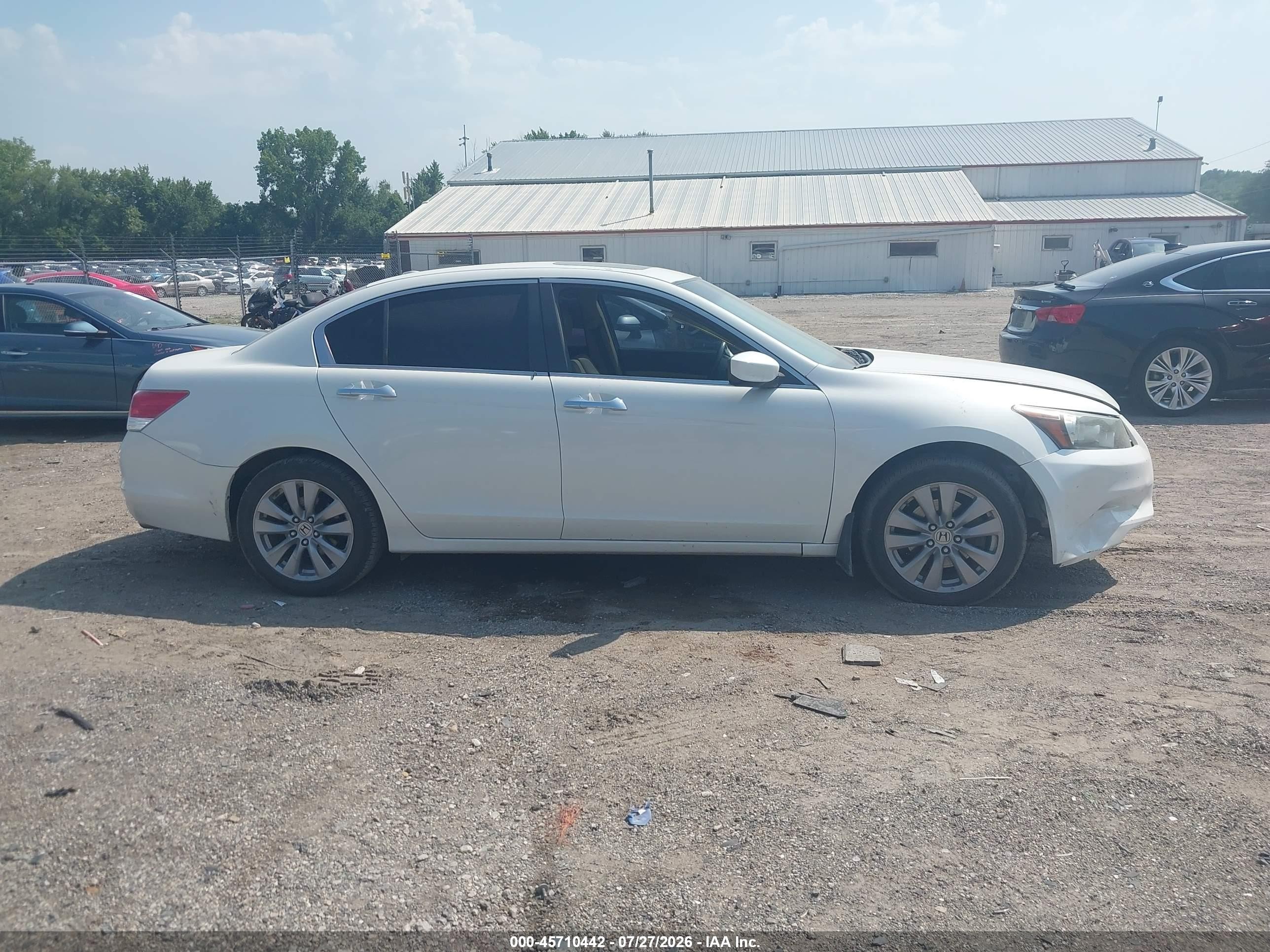 2012 Honda Accord 3.5 Ex-l White vin: 1HGCP3F86CA009826