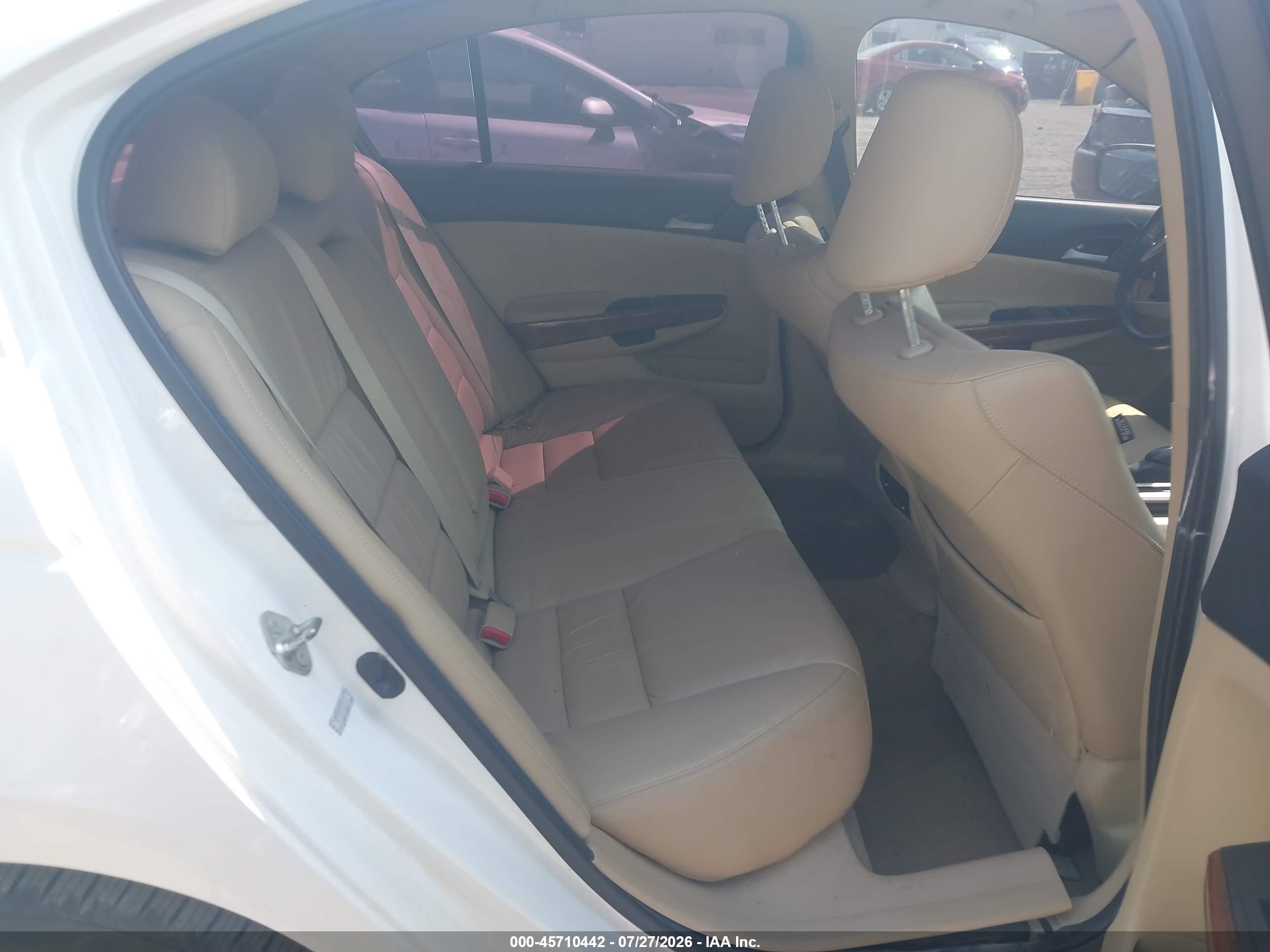 2012 Honda Accord 3.5 Ex-l White vin: 1HGCP3F86CA009826