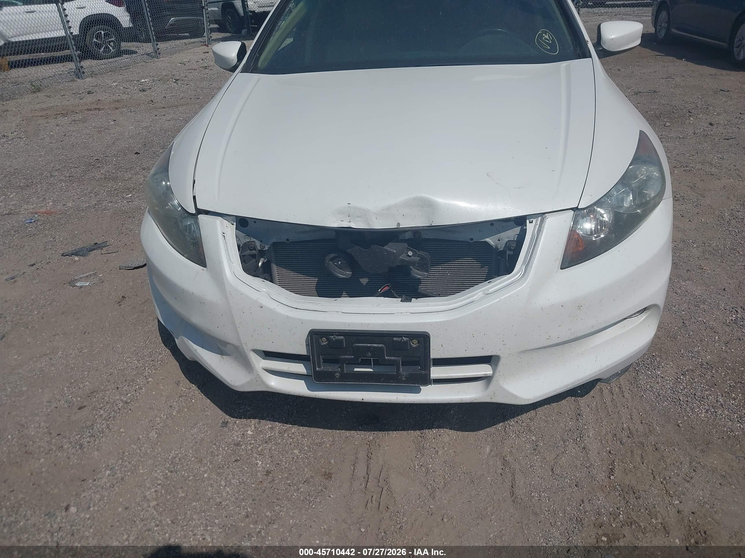 2012 Honda Accord 3.5 Ex-l White vin: 1HGCP3F86CA009826