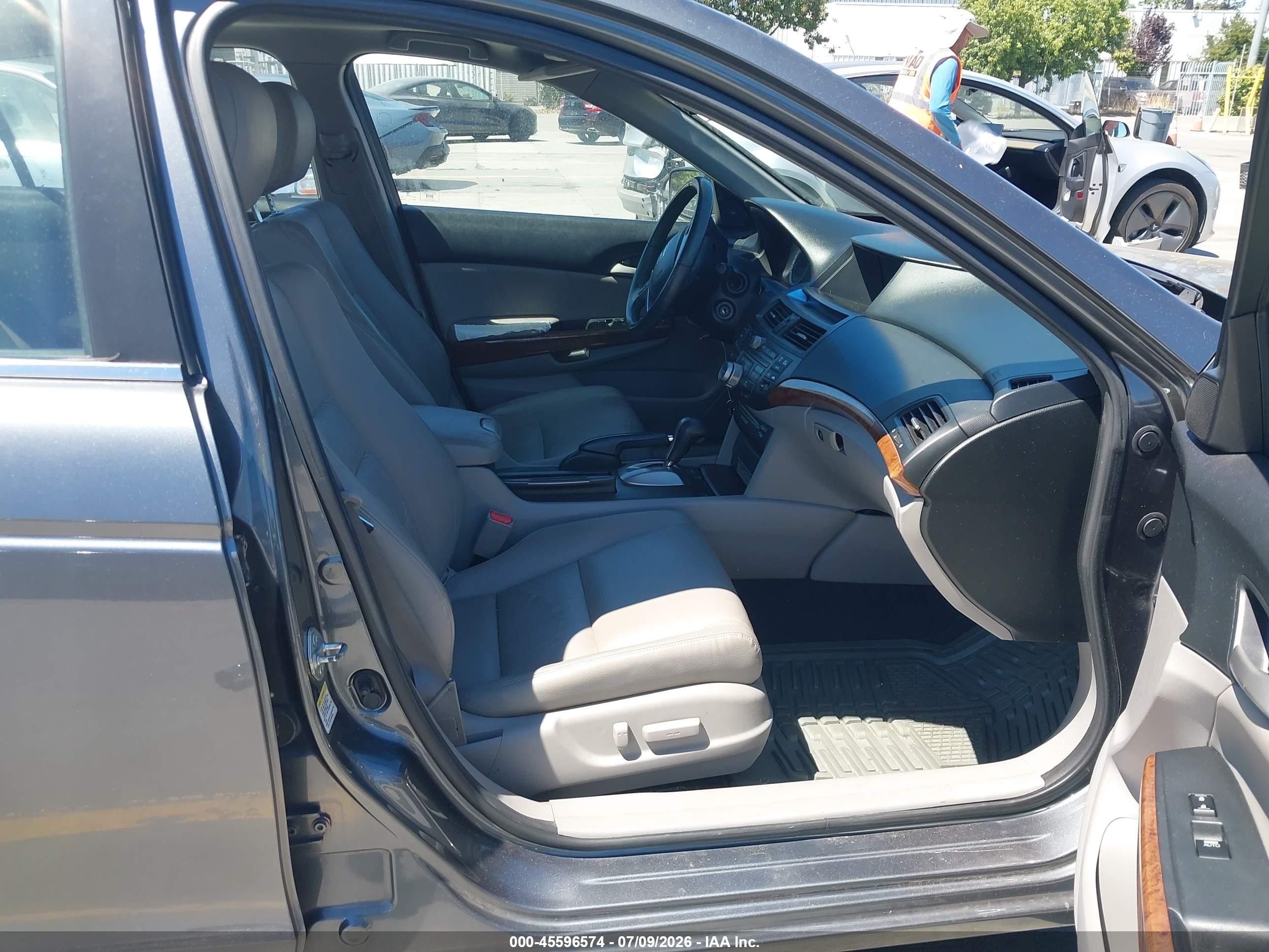 2012 Honda Accord 3.5 Ex-l Gray vin: 1HGCP3F86CA010023