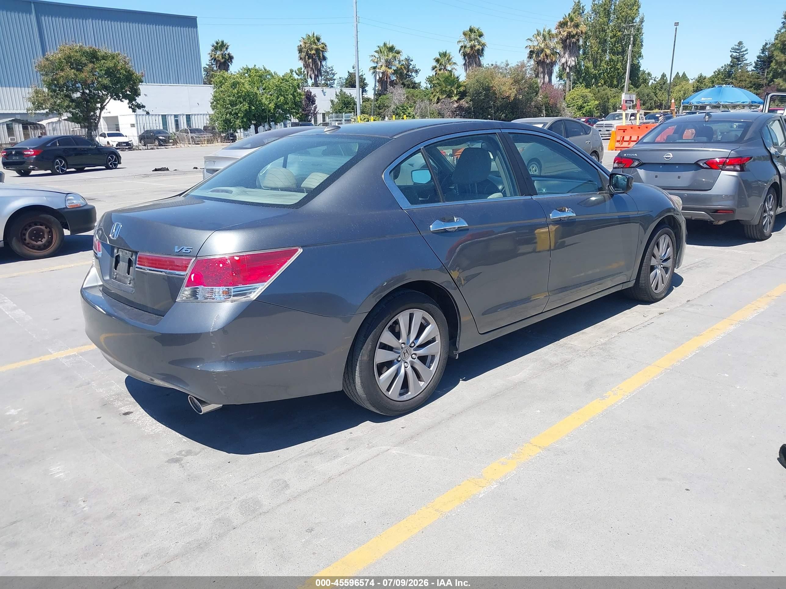 2012 Honda Accord 3.5 Ex-l Gray vin: 1HGCP3F86CA010023