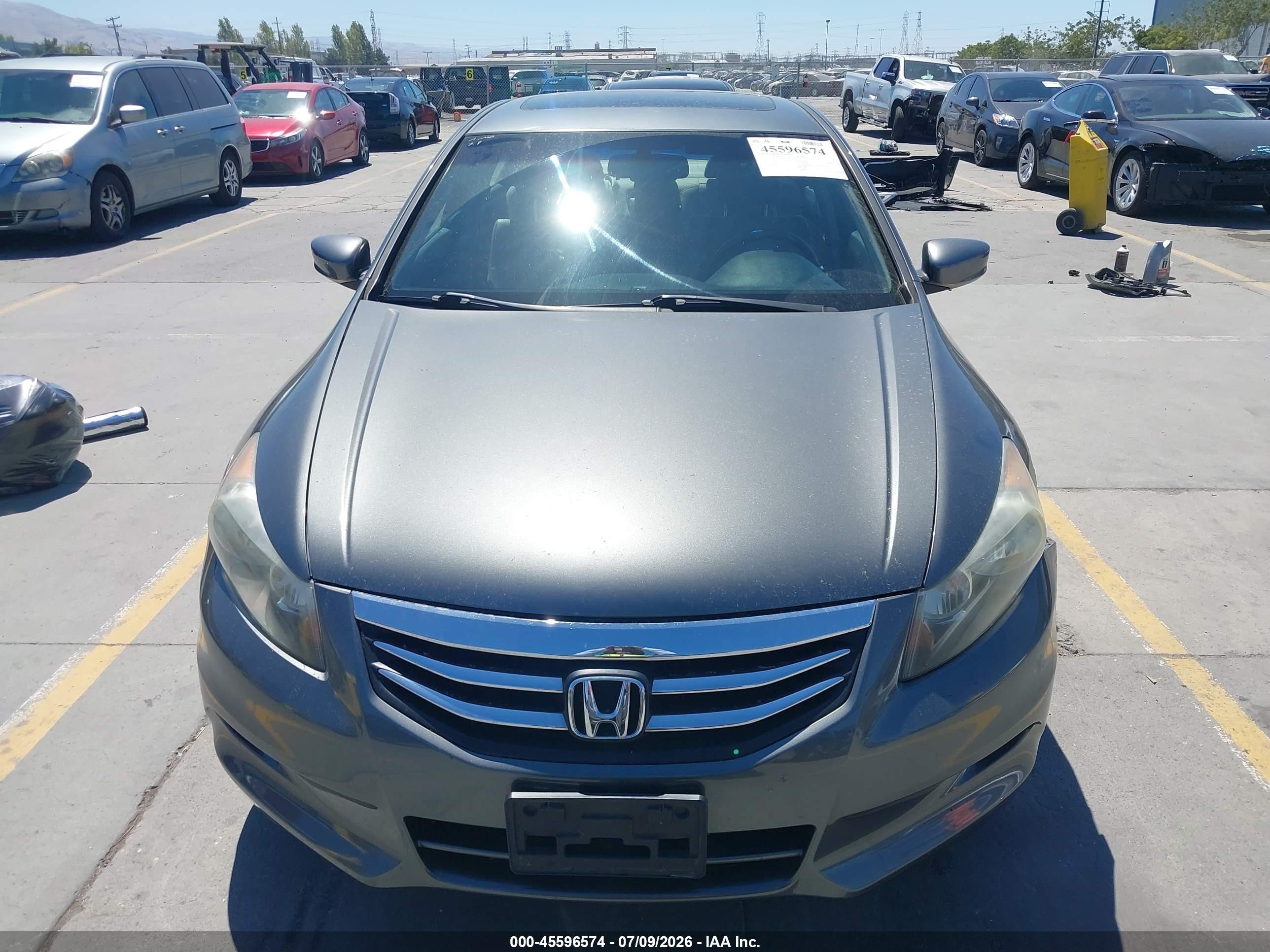 2012 Honda Accord 3.5 Ex-l Gray vin: 1HGCP3F86CA010023
