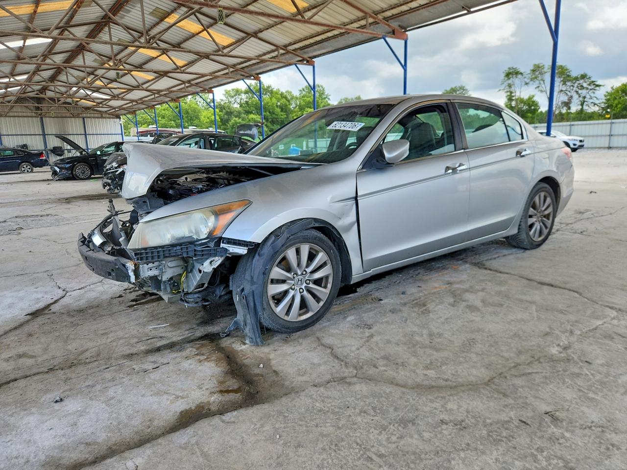 2012 Honda Accord Exl Silver vin: 1HGCP3F86CA014413
