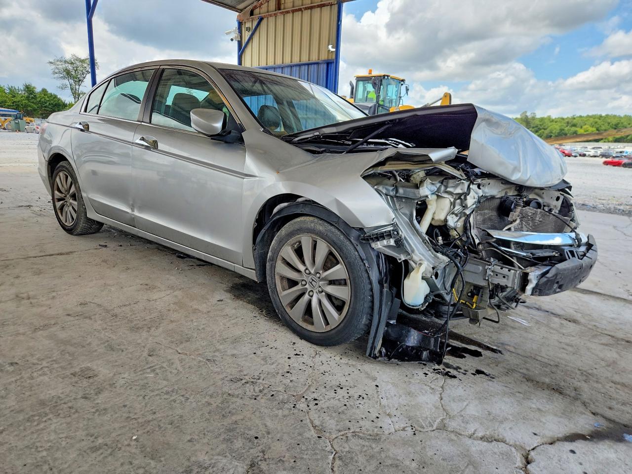 2012 Honda Accord Exl Silver vin: 1HGCP3F86CA014413