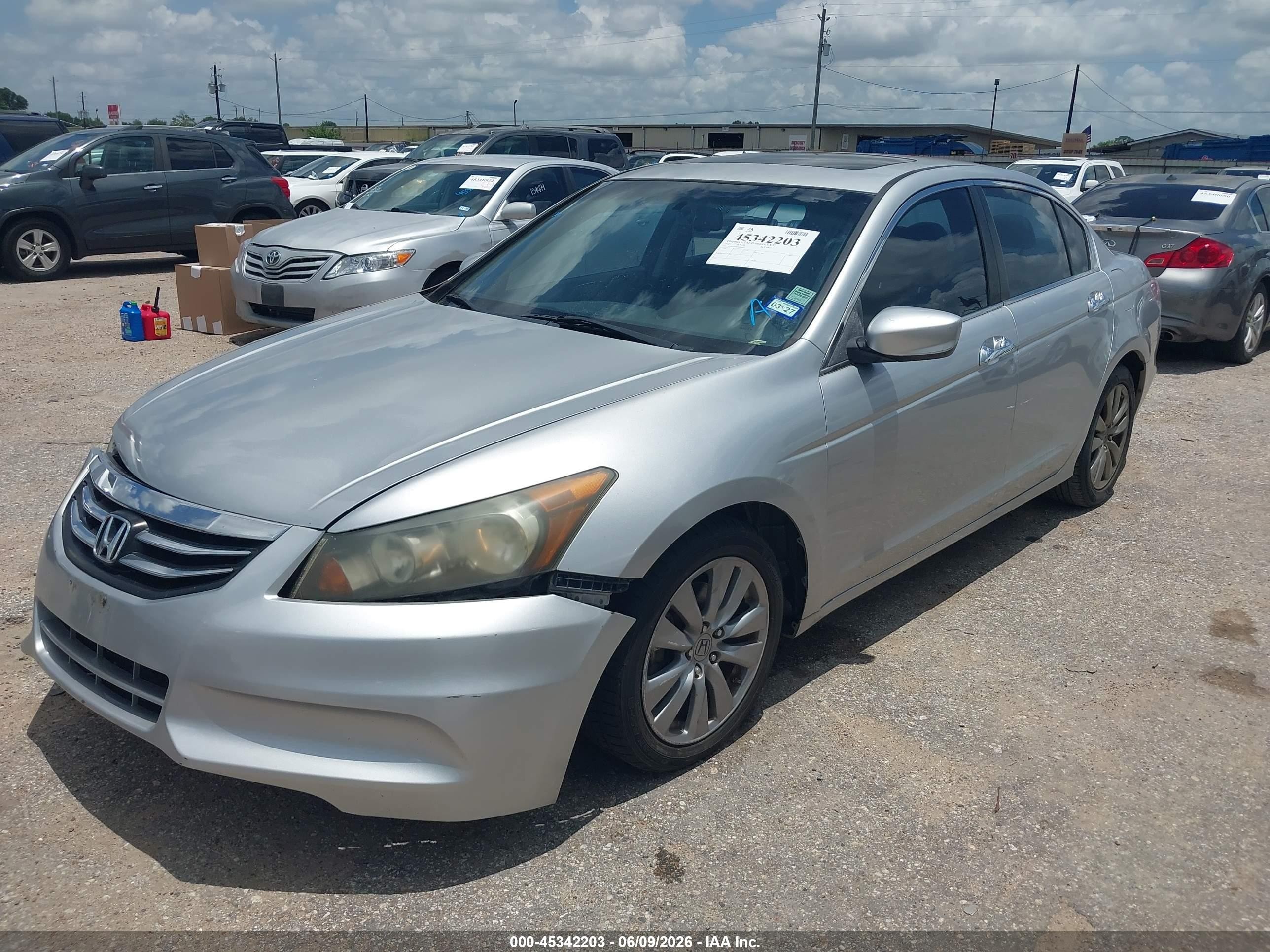 2012 Honda Accord 3.5 Ex-l Silver vin: 1HGCP3F86CA015822