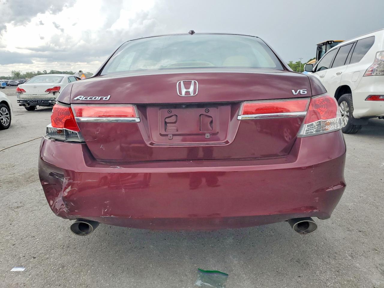 2012 Honda Accord Exl Maroon vin: 1HGCP3F86CA016906