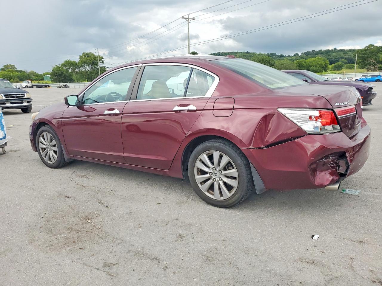2012 Honda Accord Exl Maroon vin: 1HGCP3F86CA016906