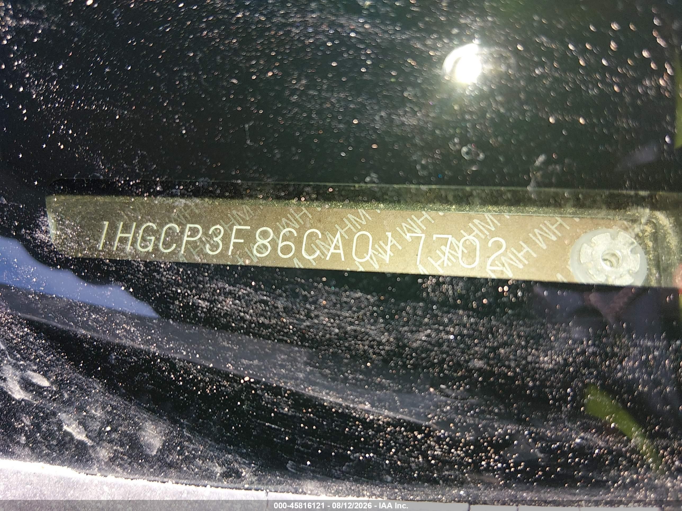 2012 Honda Accord 3.5 Ex-l Blue vin: 1HGCP3F86CA017702