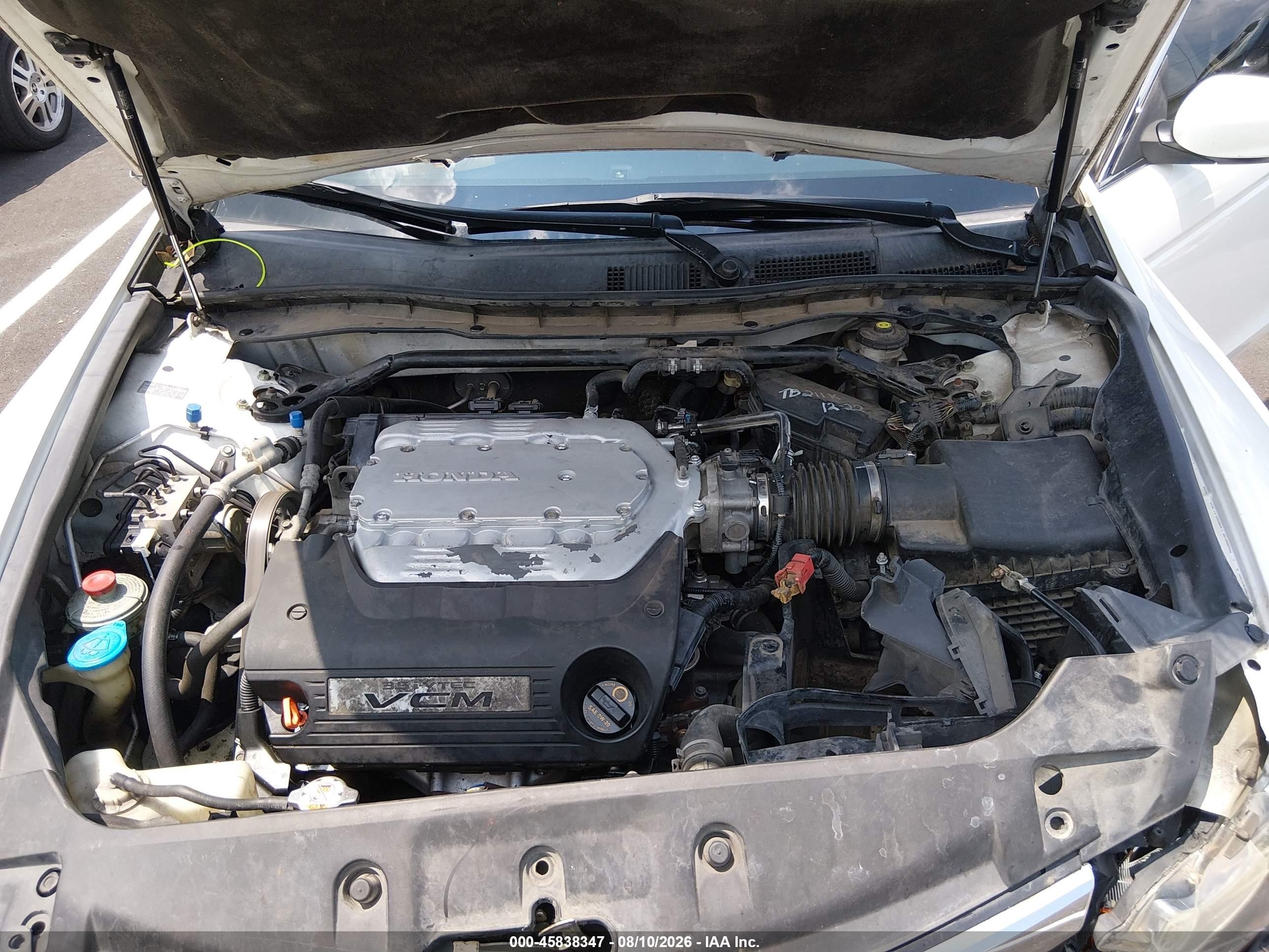 2012 Honda Accord 3.5 Ex-l White vin: 1HGCP3F86CA018588