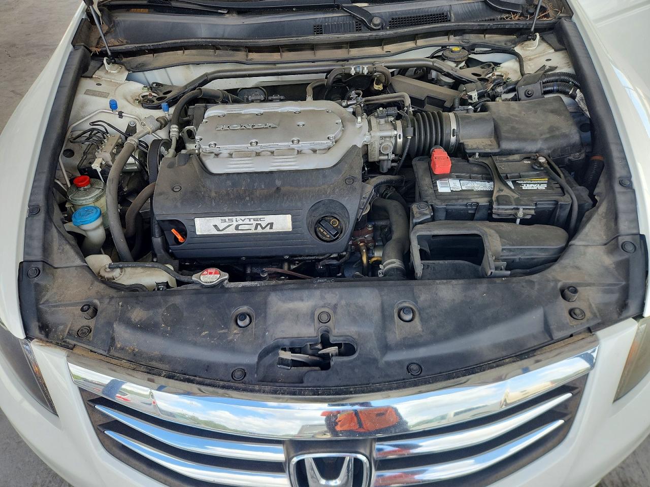 2012 Honda Accord Exl White vin: 1HGCP3F86CA021569