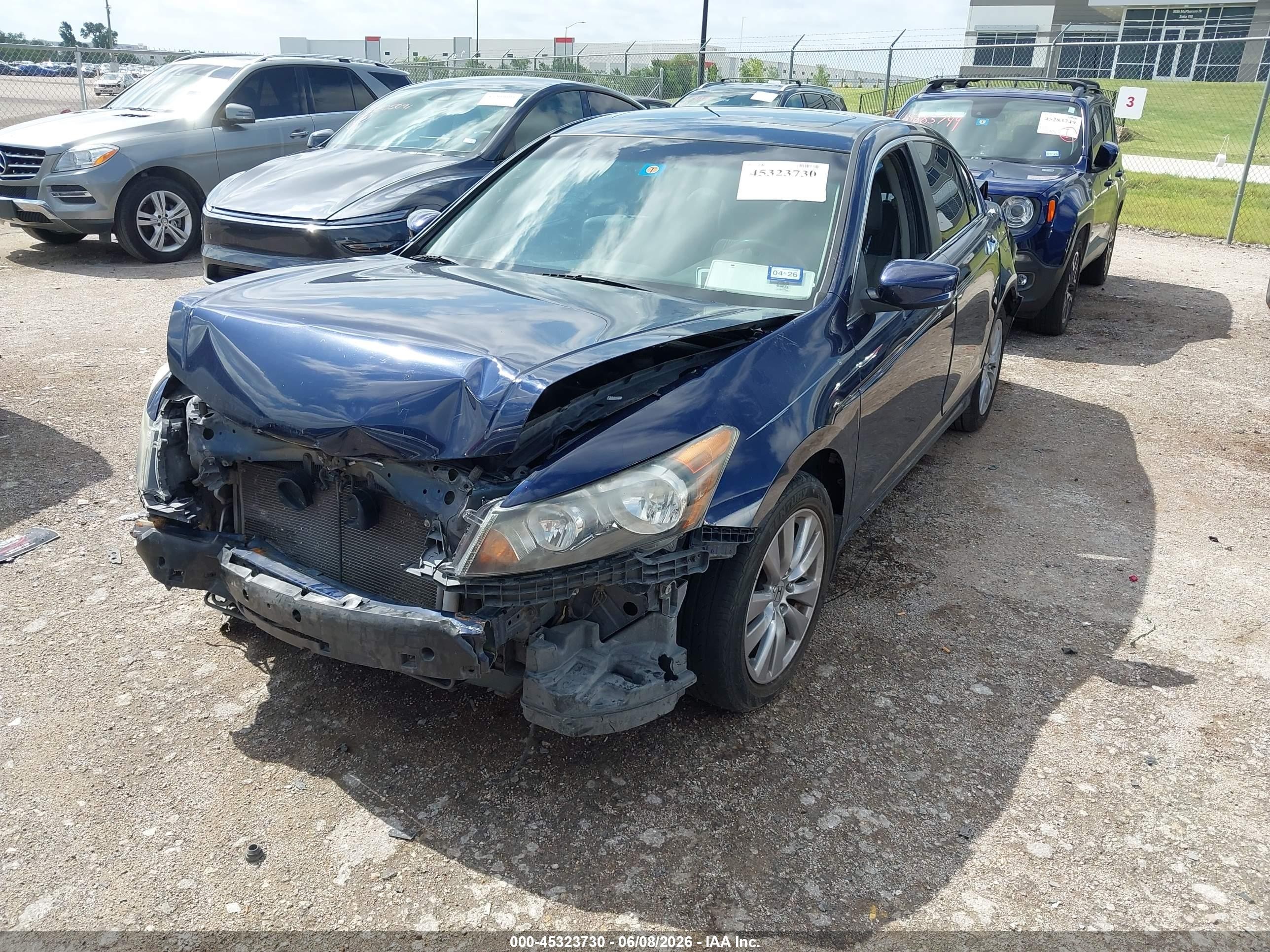 2012 Honda Accord 3.5 Ex-l Синий vin: 1HGCP3F86CA025315