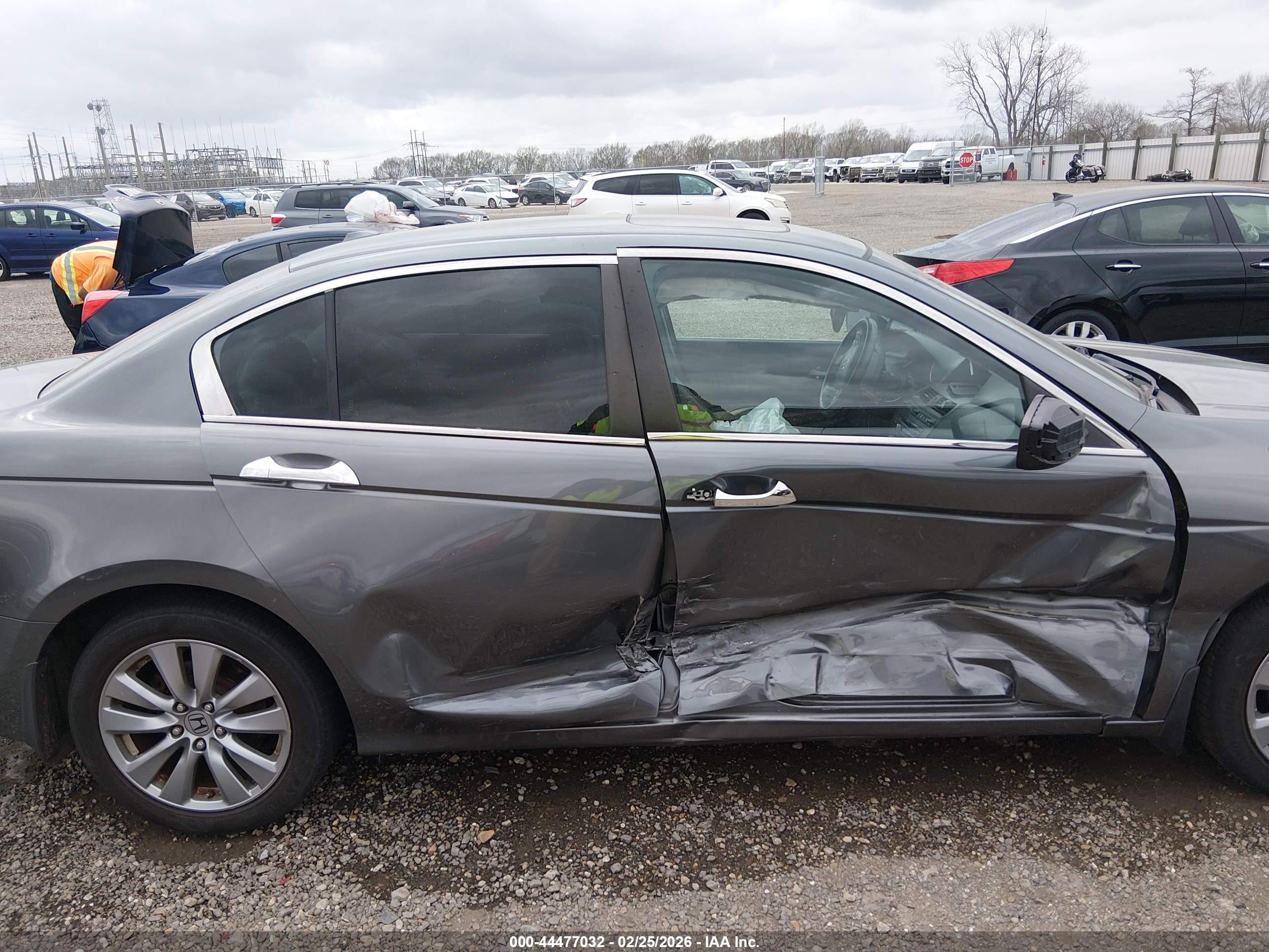 2012 Honda Accord Sdn 3.5 Ex-l/ex-l Gray vin: 1HGCP3F86CA026805