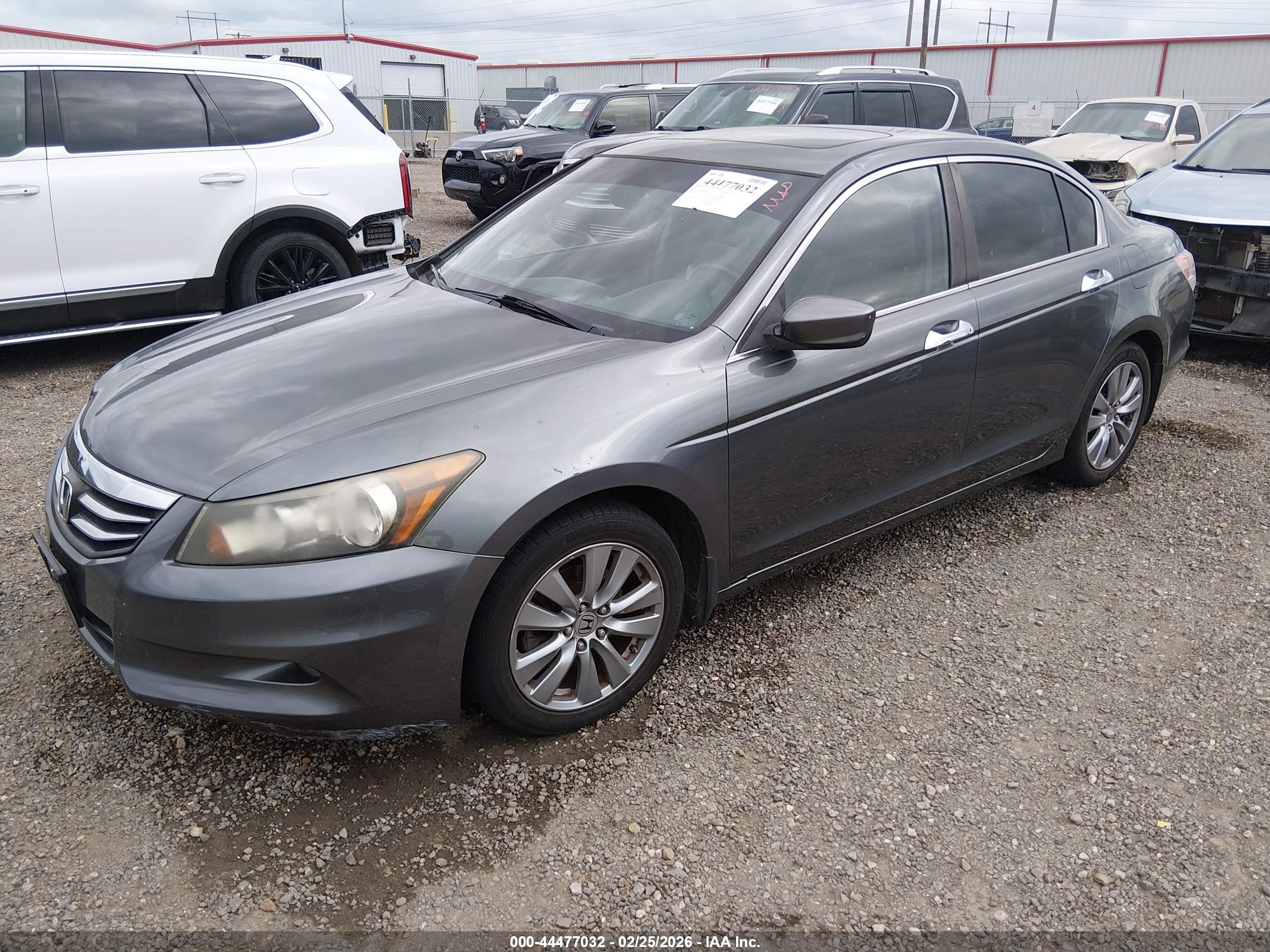 2012 Honda Accord Sdn 3.5 Ex-l/ex-l Gray vin: 1HGCP3F86CA026805