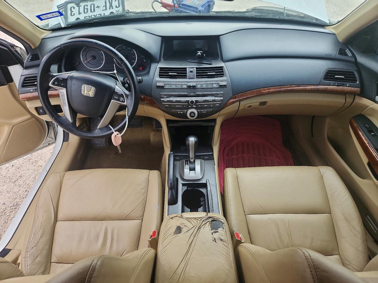 2012 Honda Accord Exl White vin: 1HGCP3F86CA028568