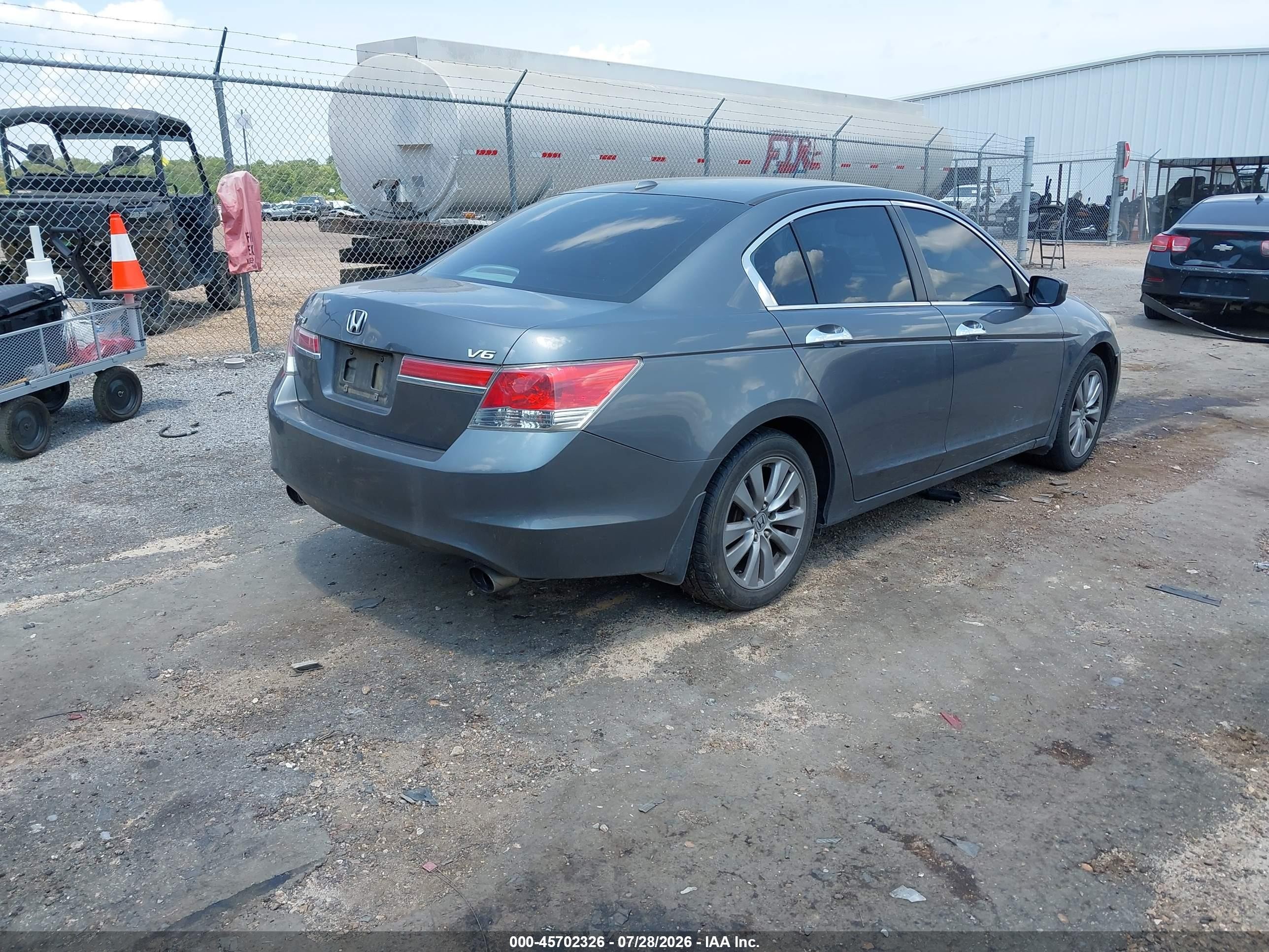 2012 Honda Accord 3.5 Ex-l Gray vin: 1HGCP3F86CA033818