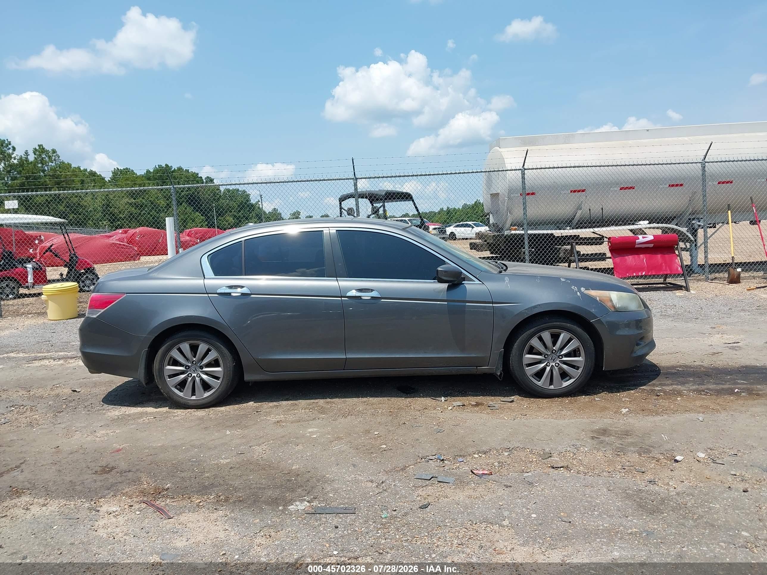 2012 Honda Accord 3.5 Ex-l Gray vin: 1HGCP3F86CA033818