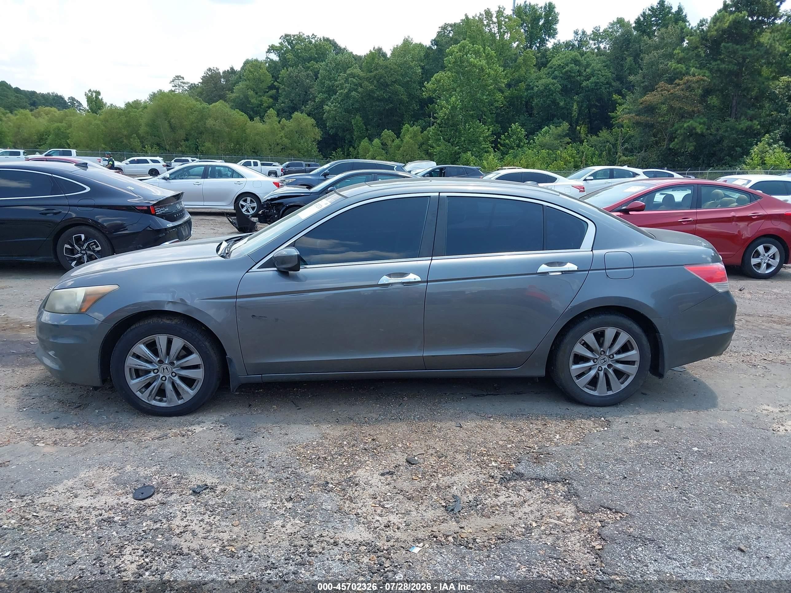 2012 Honda Accord 3.5 Ex-l Gray vin: 1HGCP3F86CA033818
