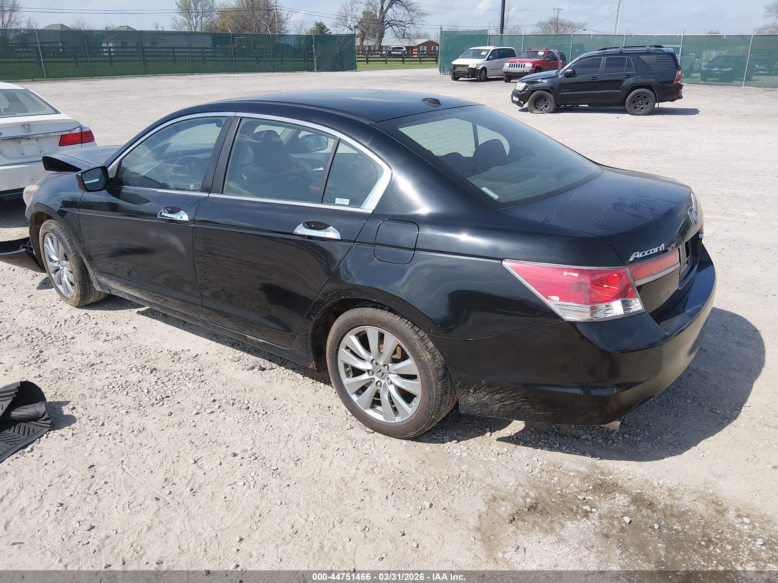 2012 Honda Accord 3.5 Ex-l Black vin: 1HGCP3F86CA036198