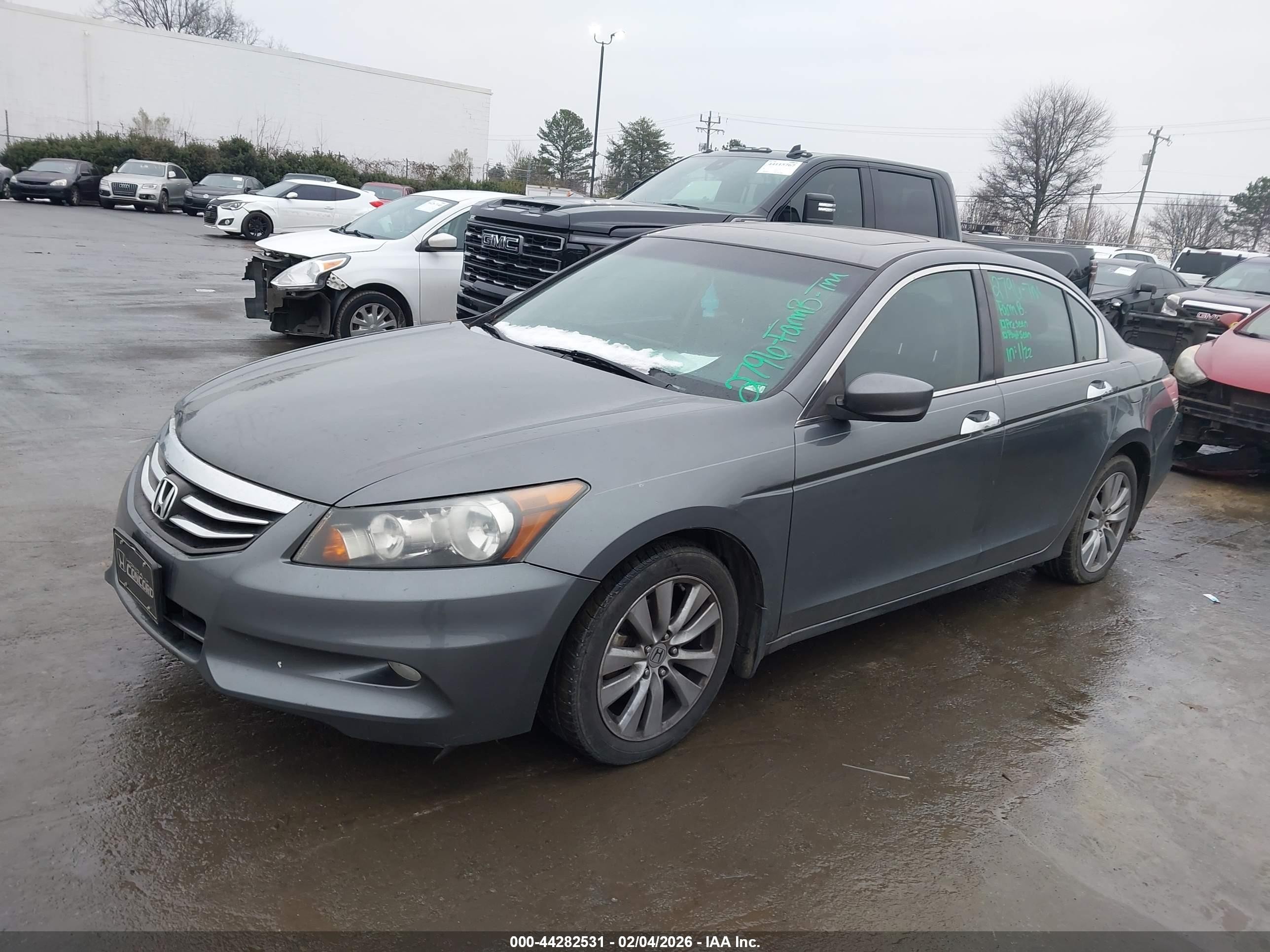 2012 Honda Accord Sdn   Gray vin: 1HGCP3F86CA038176