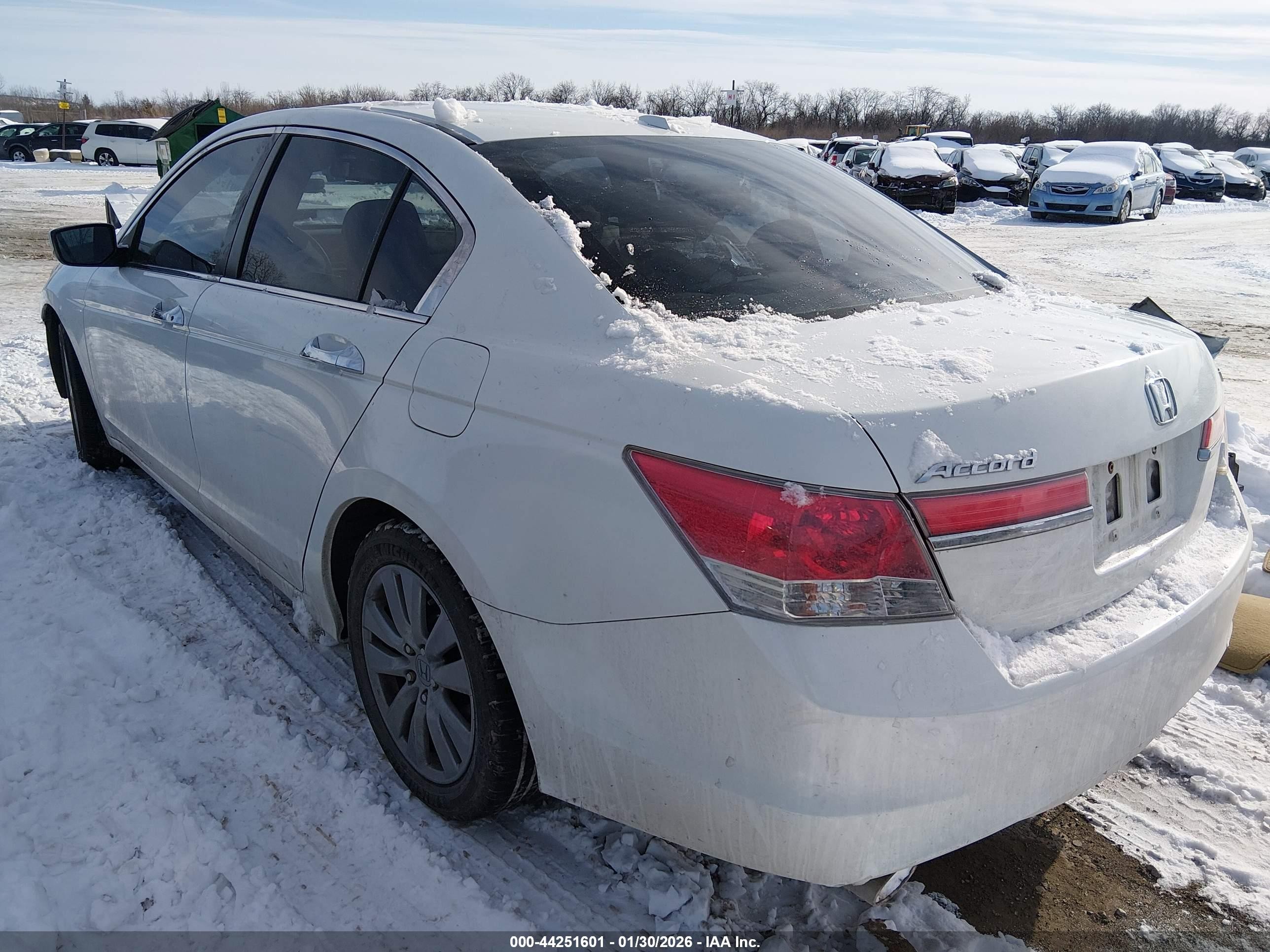 2012 Honda Accord Sdn 3.5 Ex-l/ex-l White vin: 1HGCP3F86CA040882