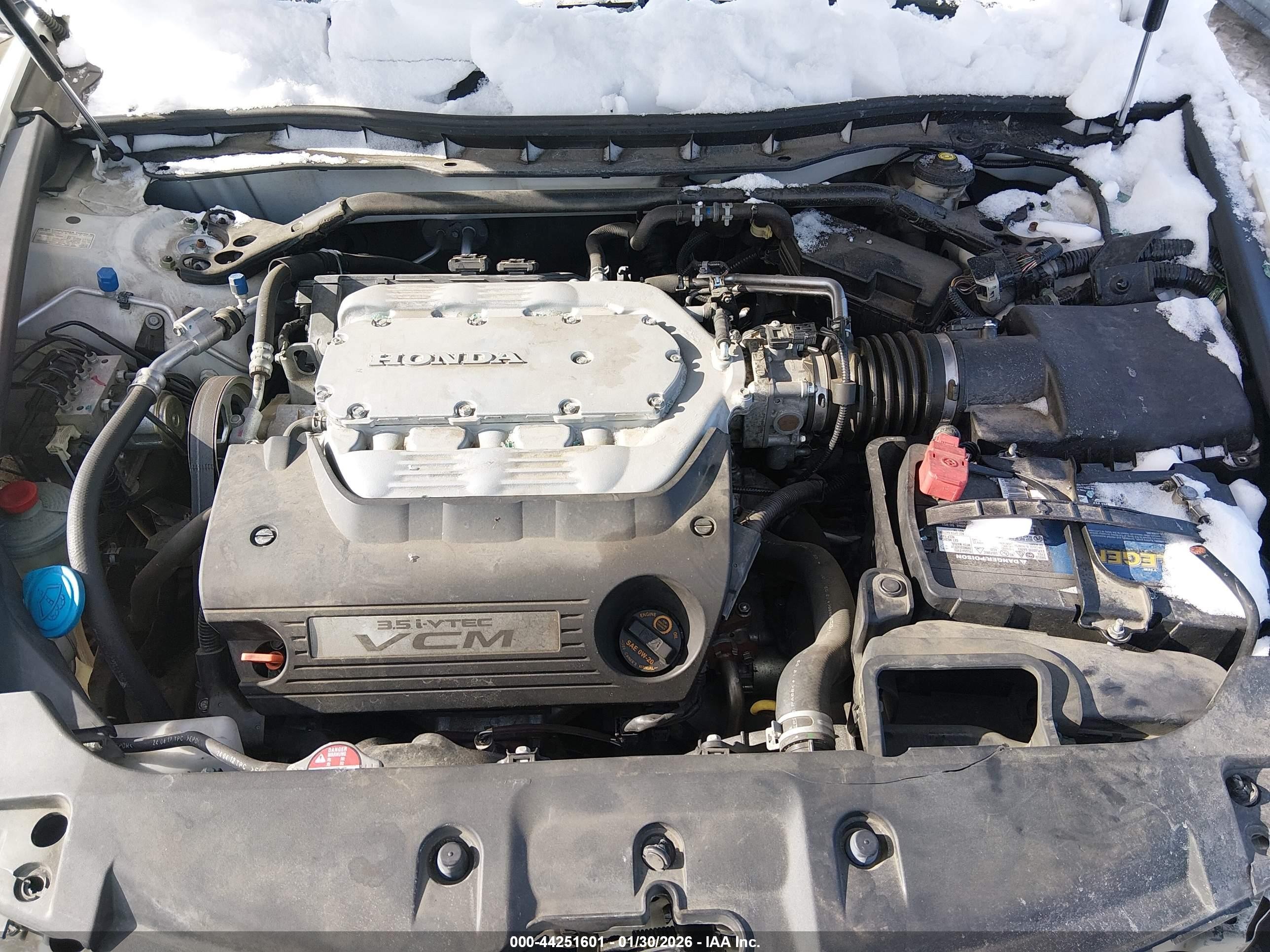 2012 Honda Accord Sdn 3.5 Ex-l/ex-l White vin: 1HGCP3F86CA040882