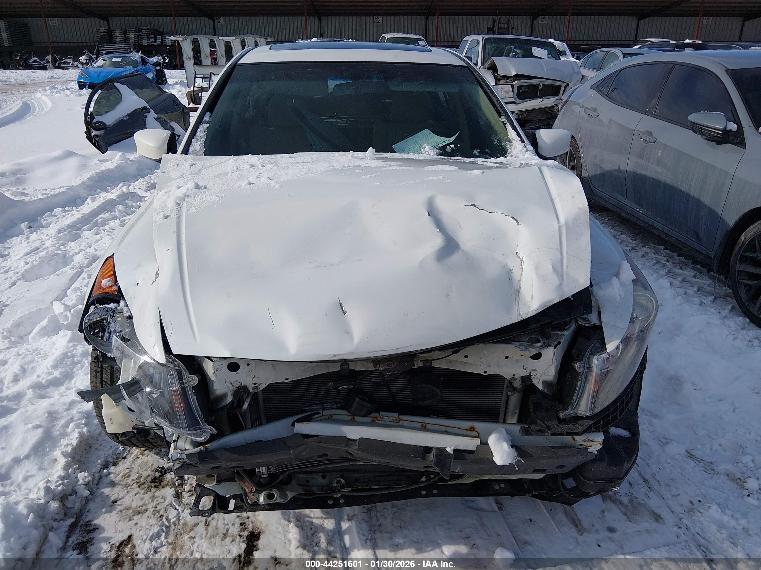 2012 Honda Accord Sdn 3.5 Ex-l/ex-l White vin: 1HGCP3F86CA040882