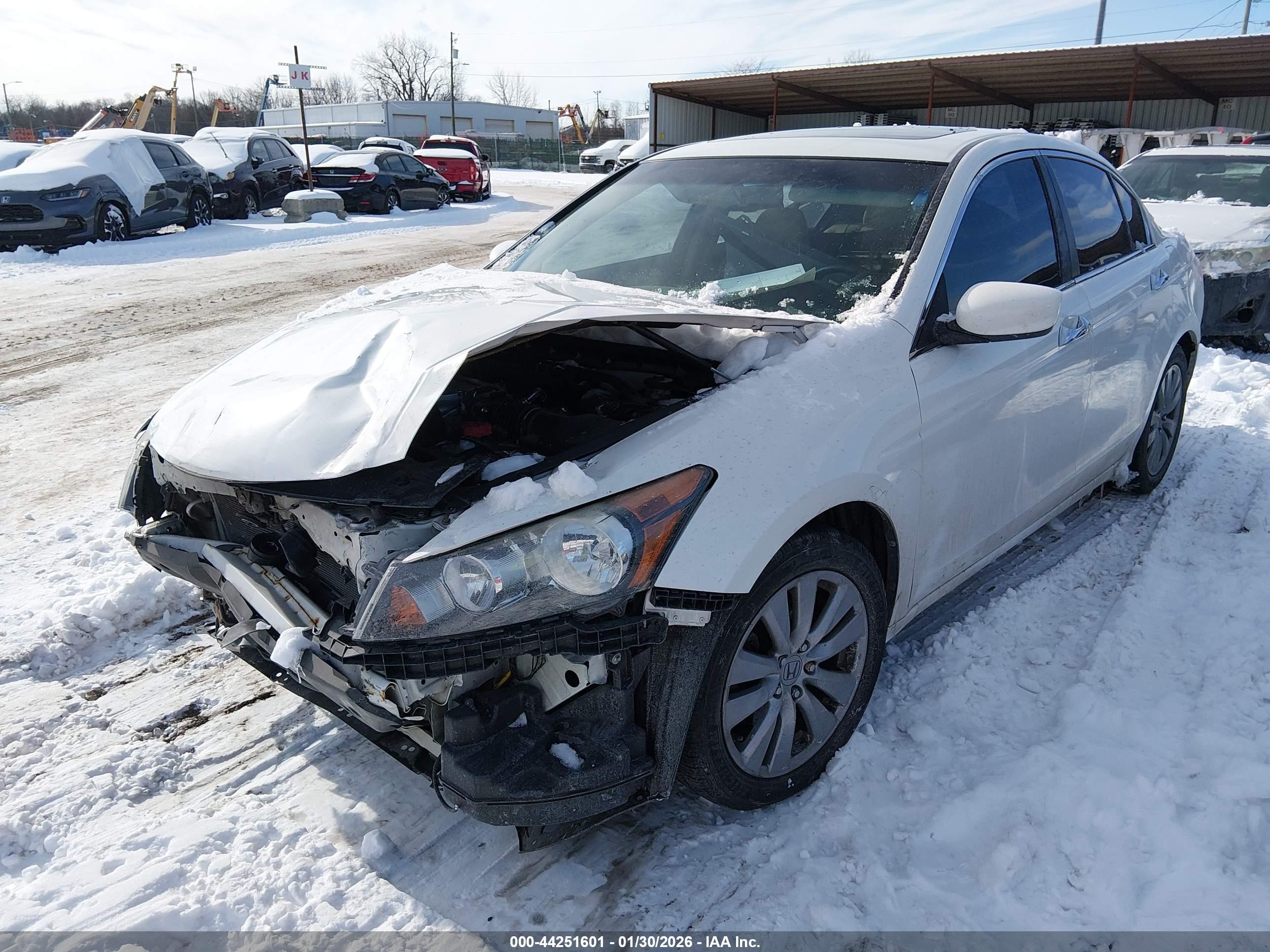 2012 Honda Accord Sdn 3.5 Ex-l/ex-l White vin: 1HGCP3F86CA040882