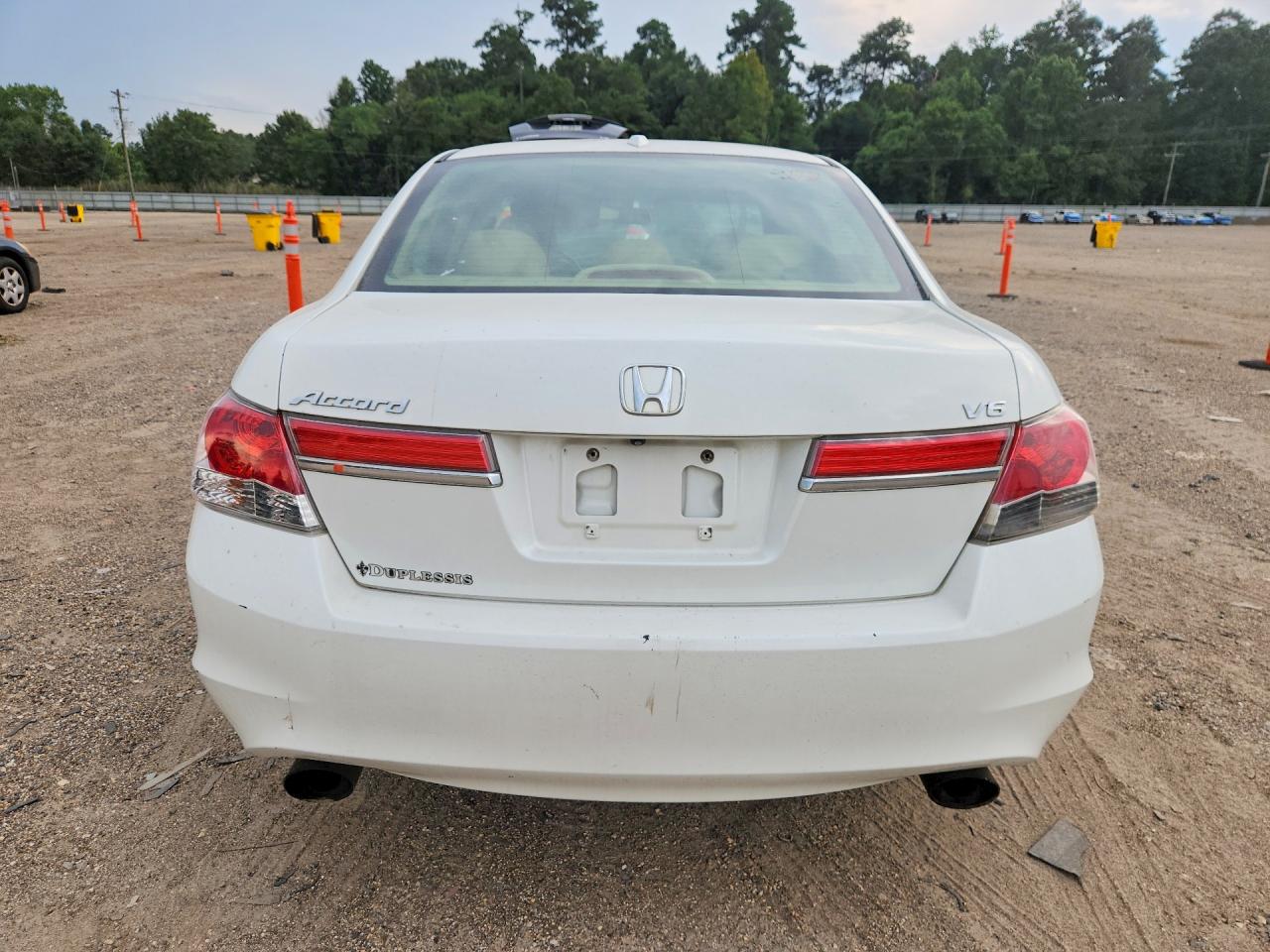 2012 Honda Accord Exl White vin: 1HGCP3F86CA042499
