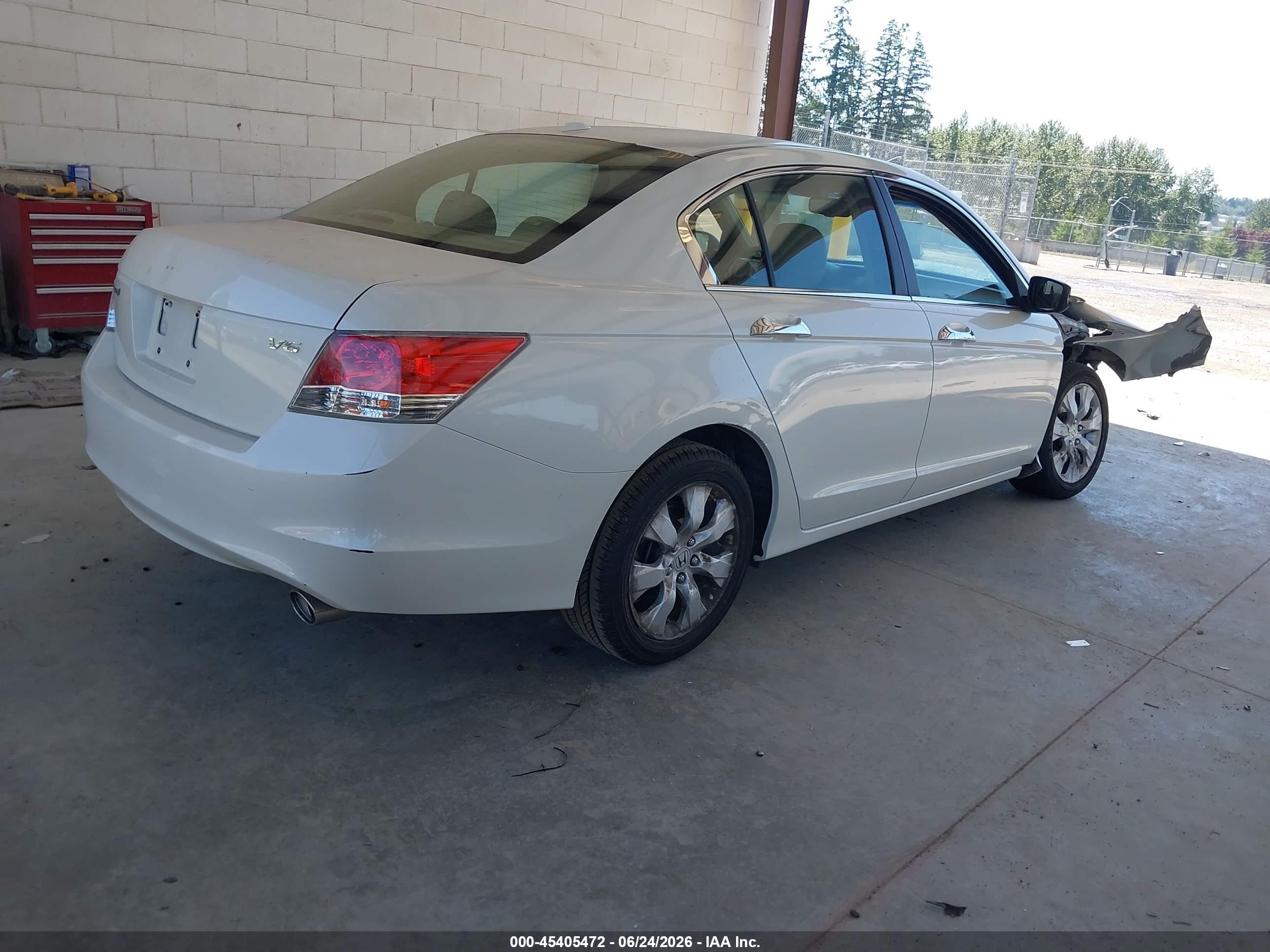 2010 Honda Accord 3.5 Ex-l White vin: 1HGCP3F87AA002509