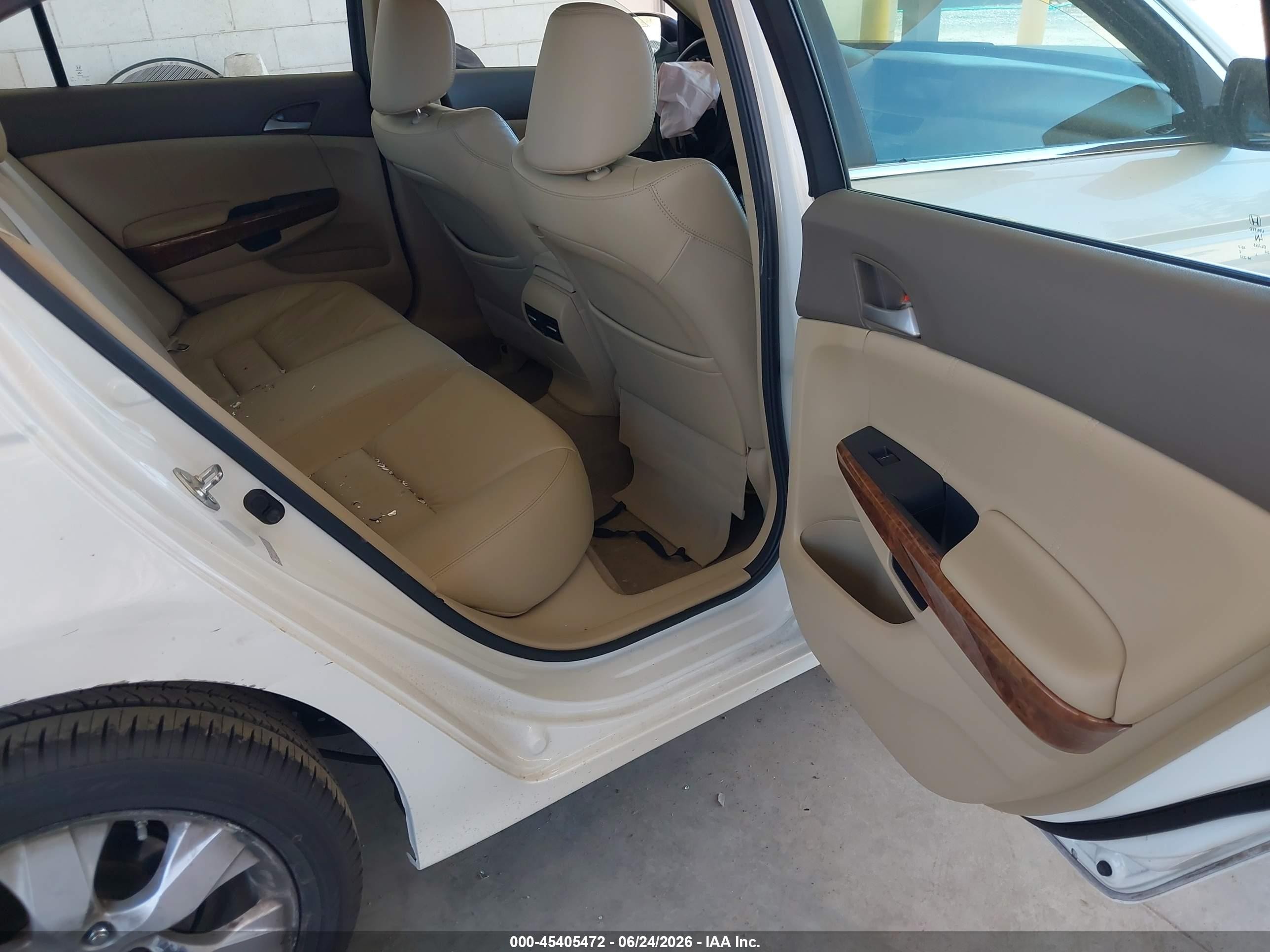 2010 Honda Accord 3.5 Ex-l White vin: 1HGCP3F87AA002509