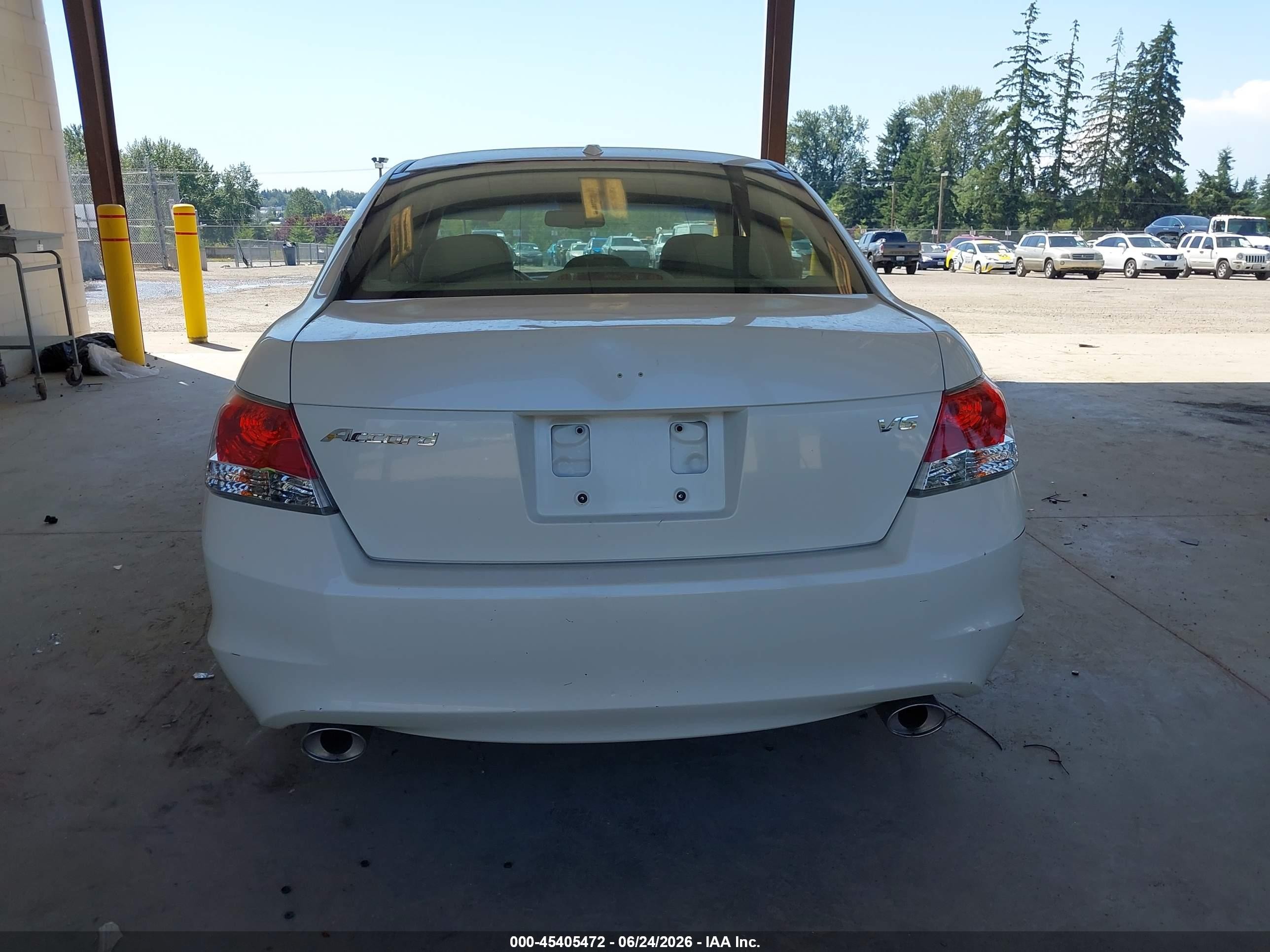 2010 Honda Accord 3.5 Ex-l White vin: 1HGCP3F87AA002509