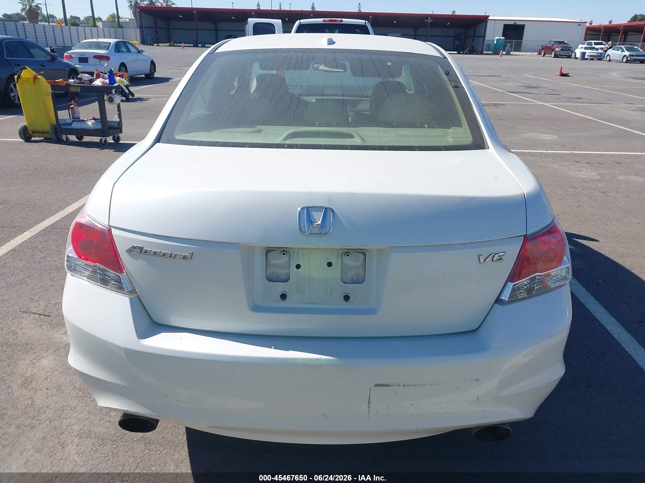 2010 Honda Accord 3.5 Ex-l White vin: 1HGCP3F87AA013218