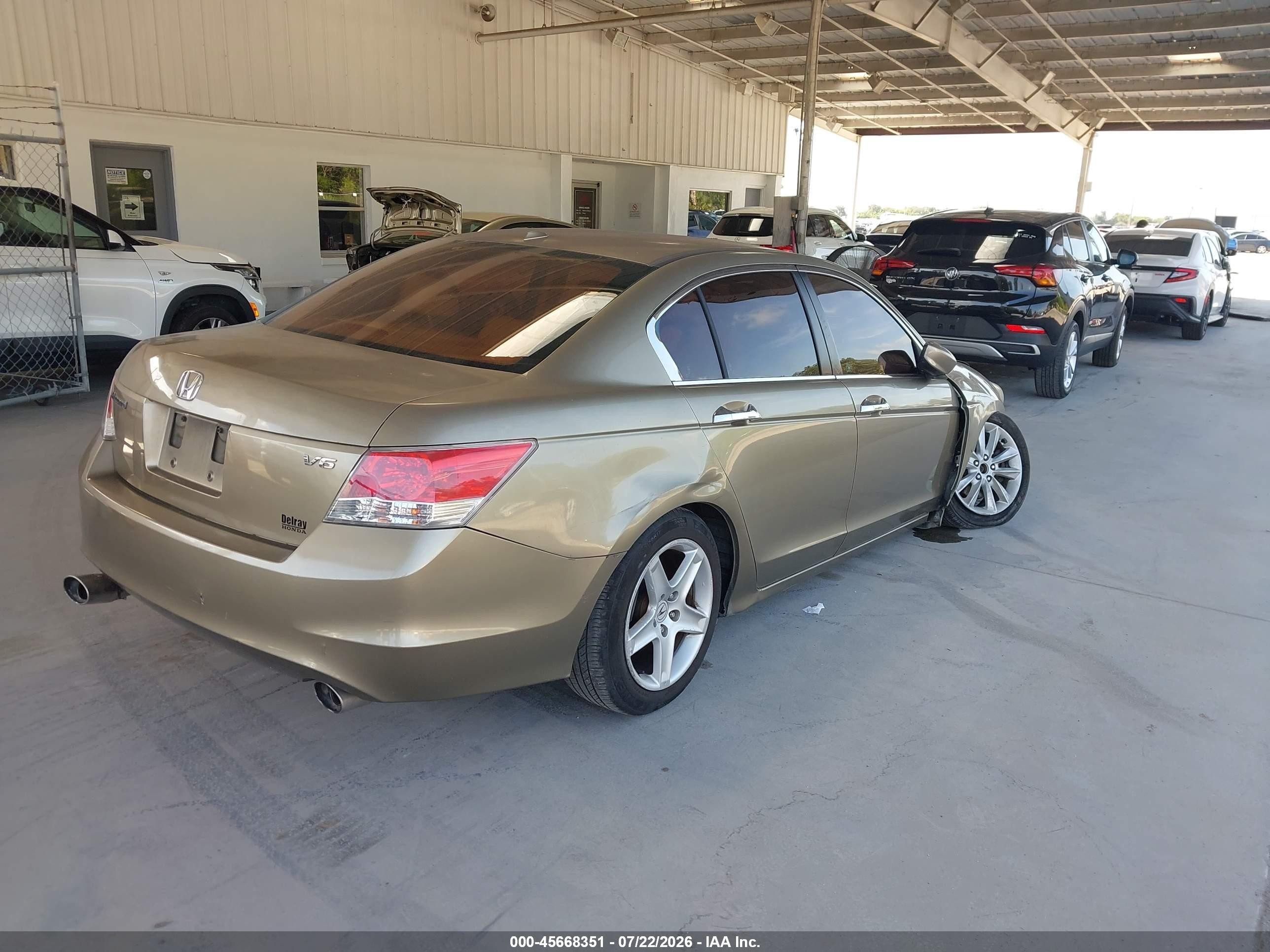 2010 Honda Accord 3.5 Ex-l Золотой vin: 1HGCP3F87AA016121
