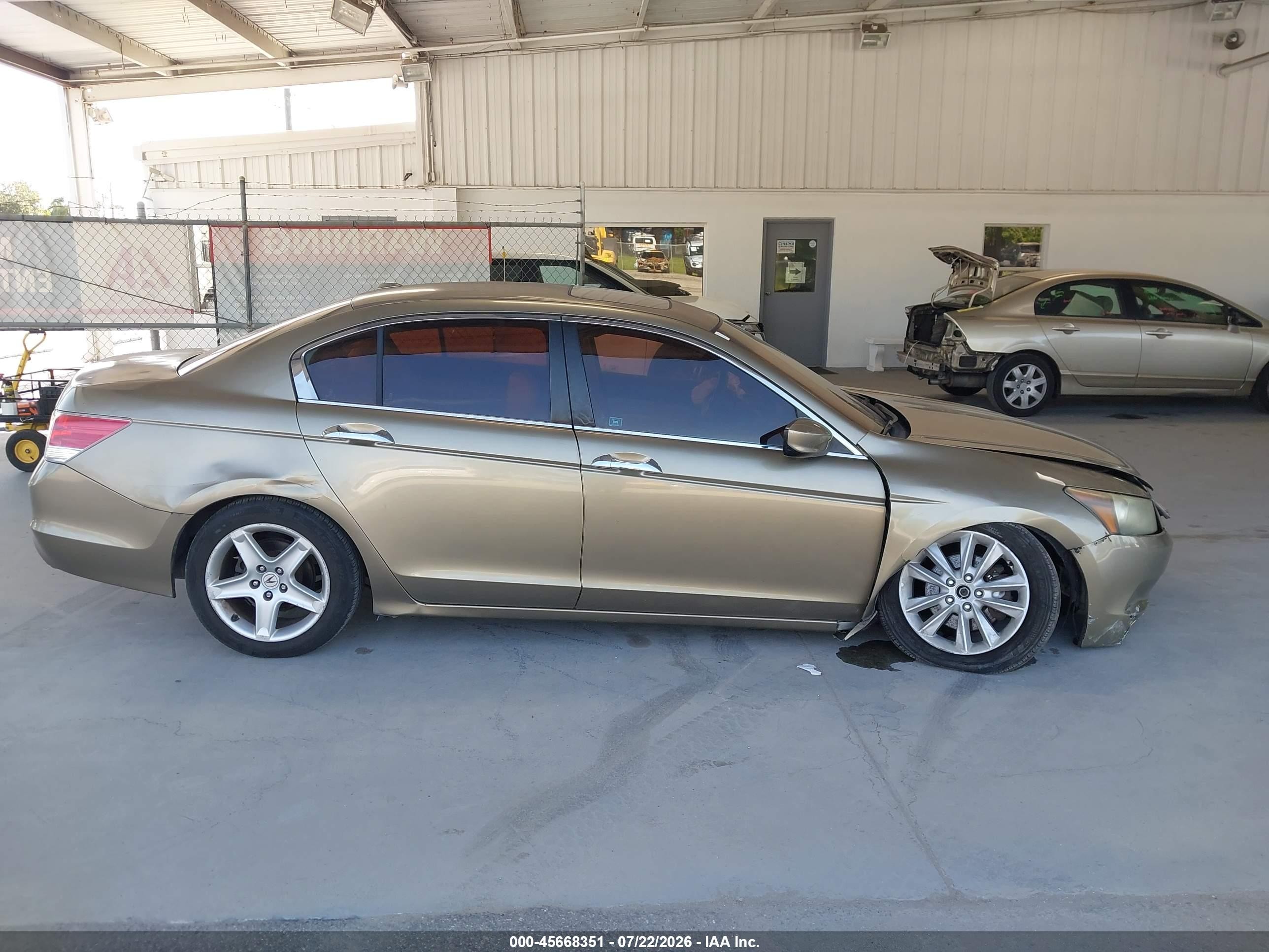 2010 Honda Accord 3.5 Ex-l Золотой vin: 1HGCP3F87AA016121