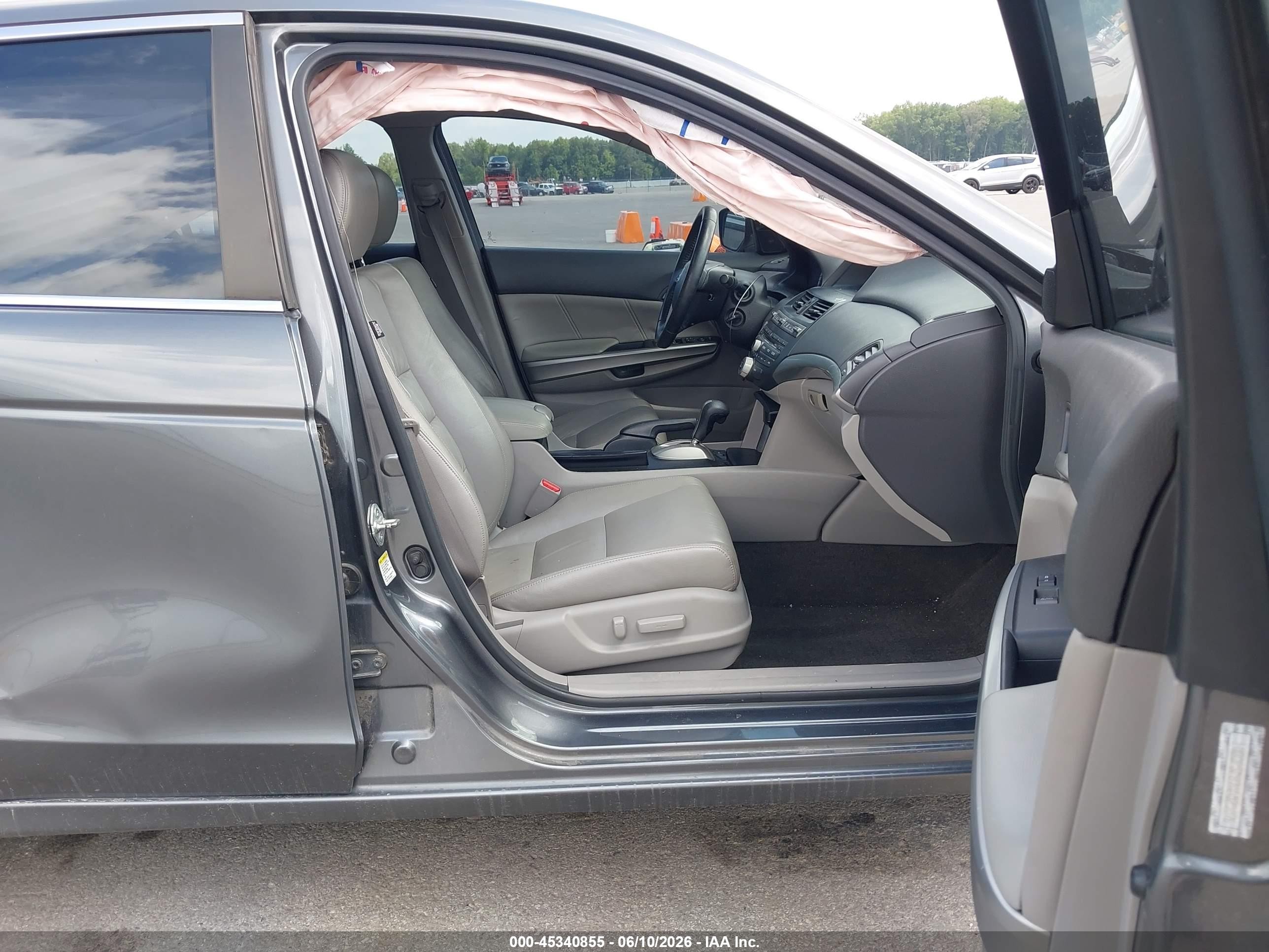 2010 Honda Accord 3.5 Ex-l Gray vin: 1HGCP3F87AA025076
