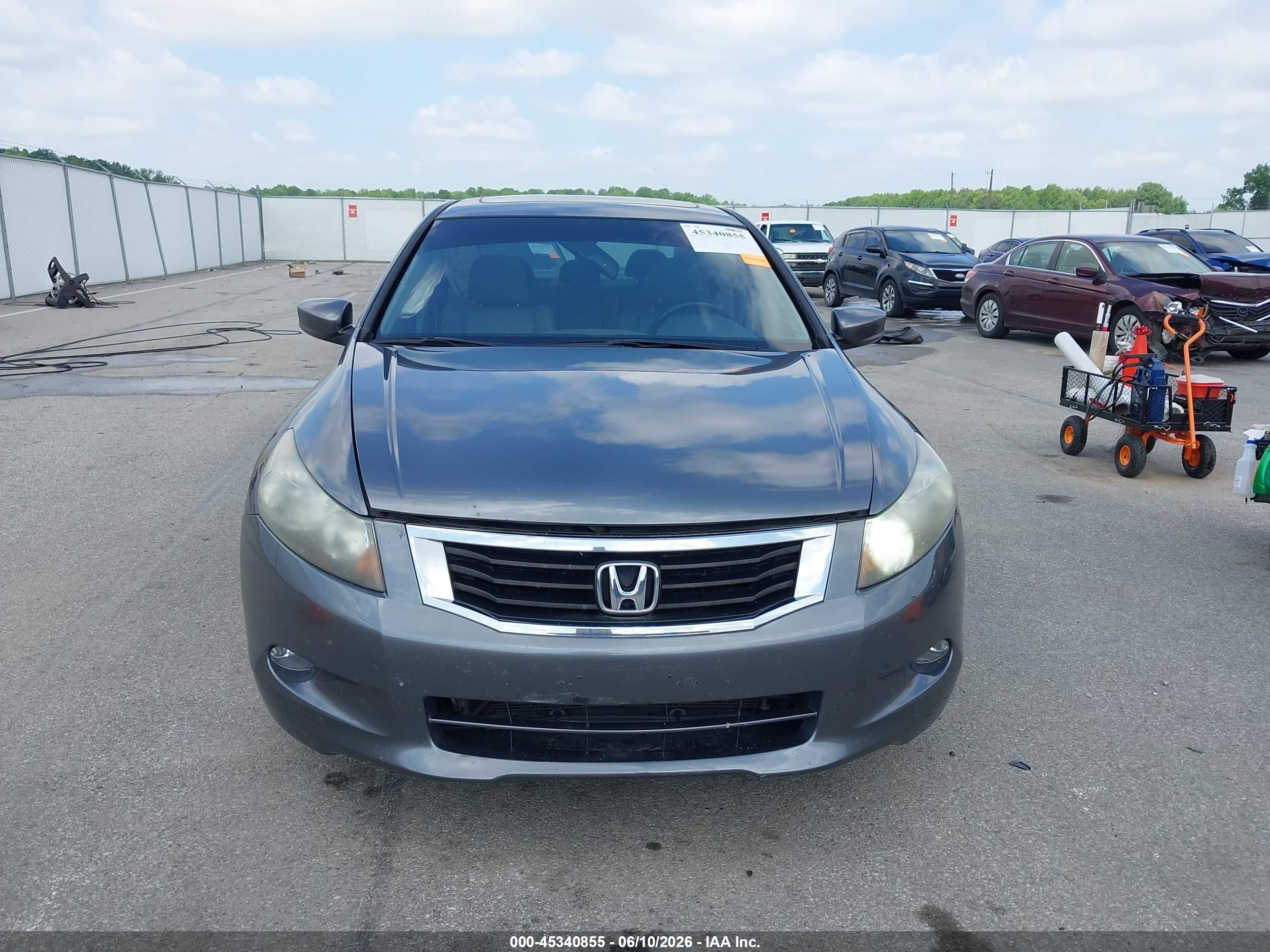 2010 Honda Accord 3.5 Ex-l Gray vin: 1HGCP3F87AA025076