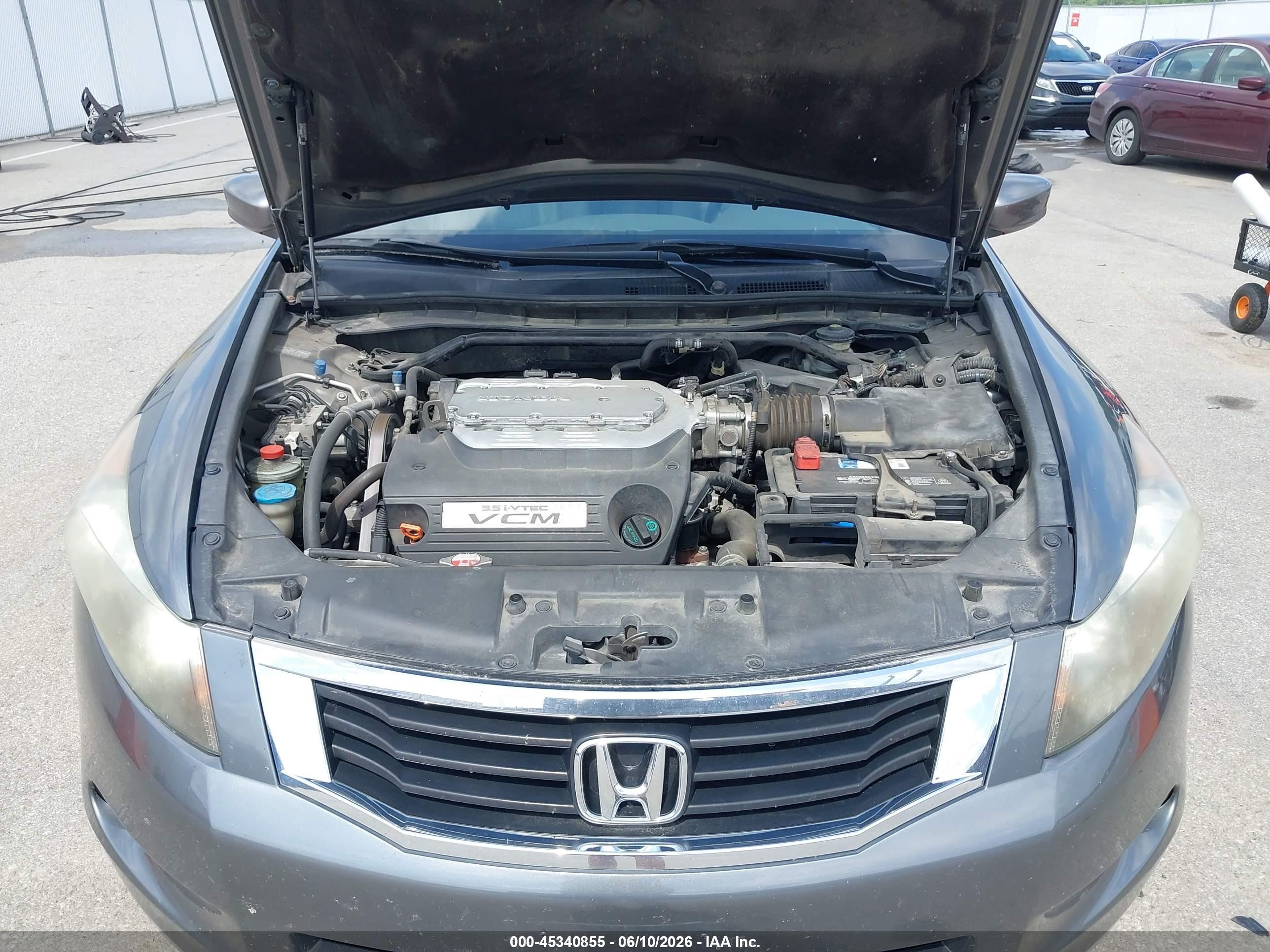 2010 Honda Accord 3.5 Ex-l Gray vin: 1HGCP3F87AA025076