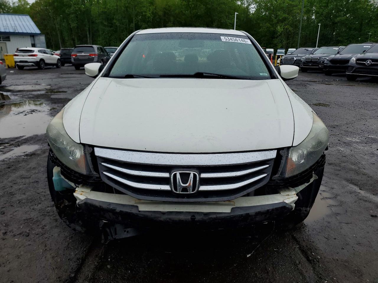 2011 Honda Accord Exl White vin: 1HGCP3F87BA004861